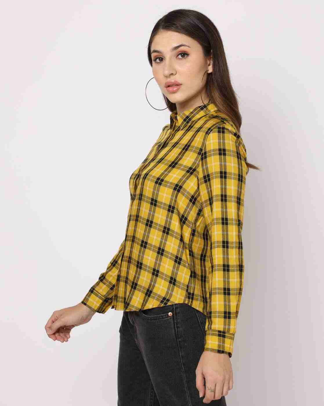 DNMX | Checked Shirt with Roll-Up Tabs|1