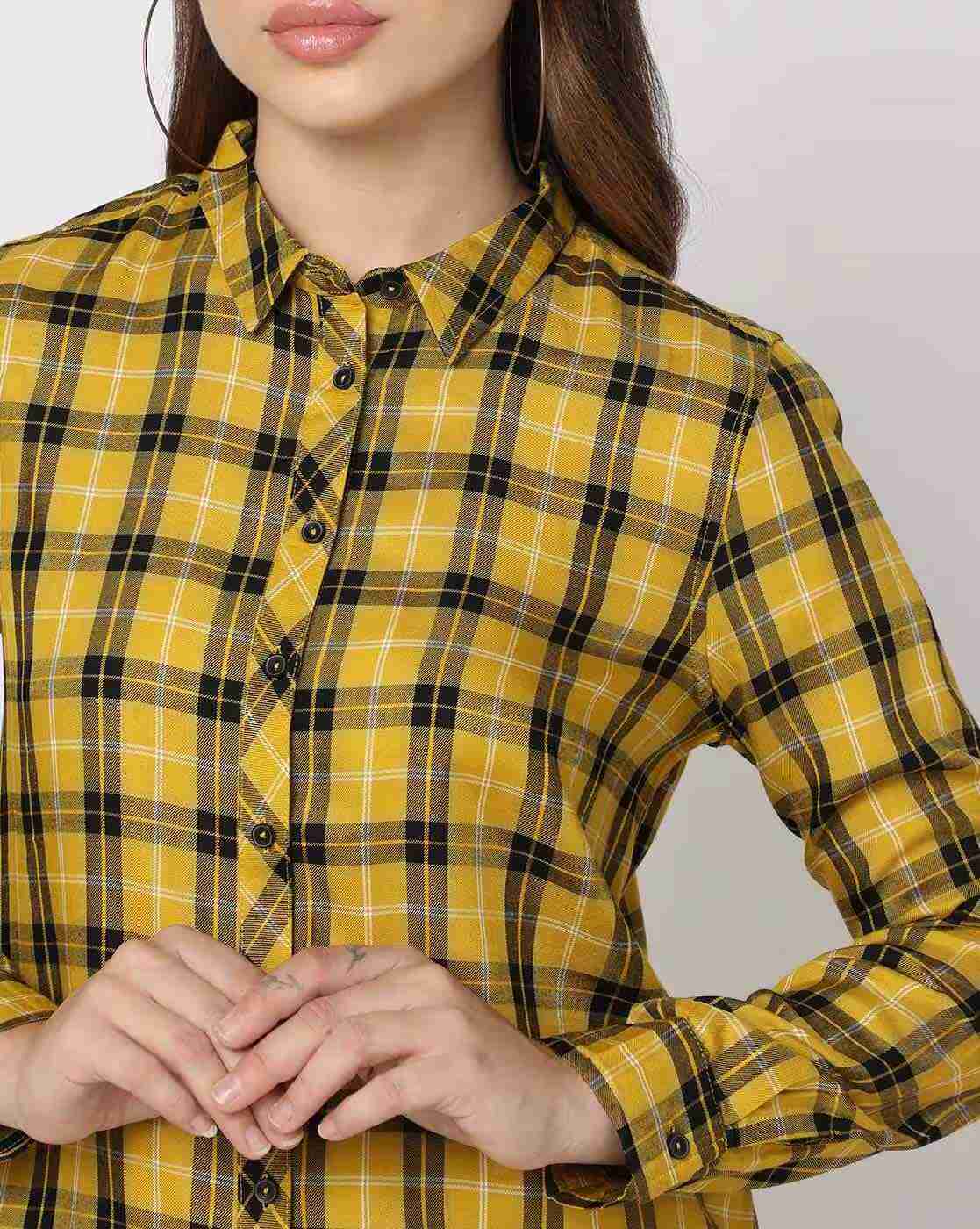 DNMX | Checked Shirt with Roll-Up Tabs|3