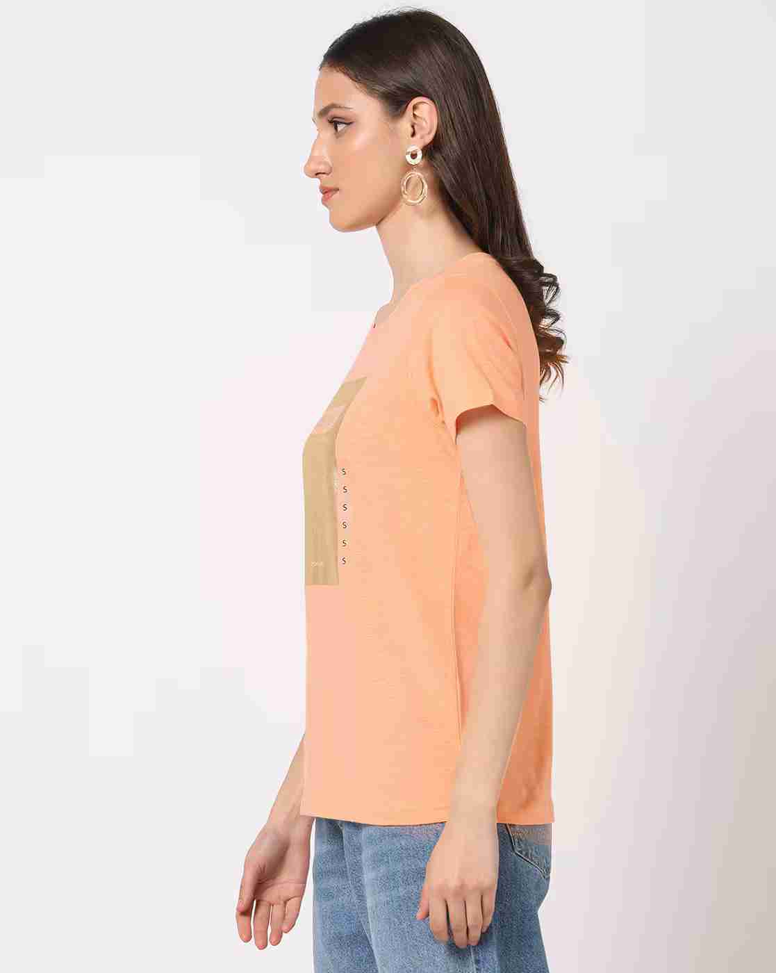 DNMX | Graphic Print Round-Neck T-Shirt|1