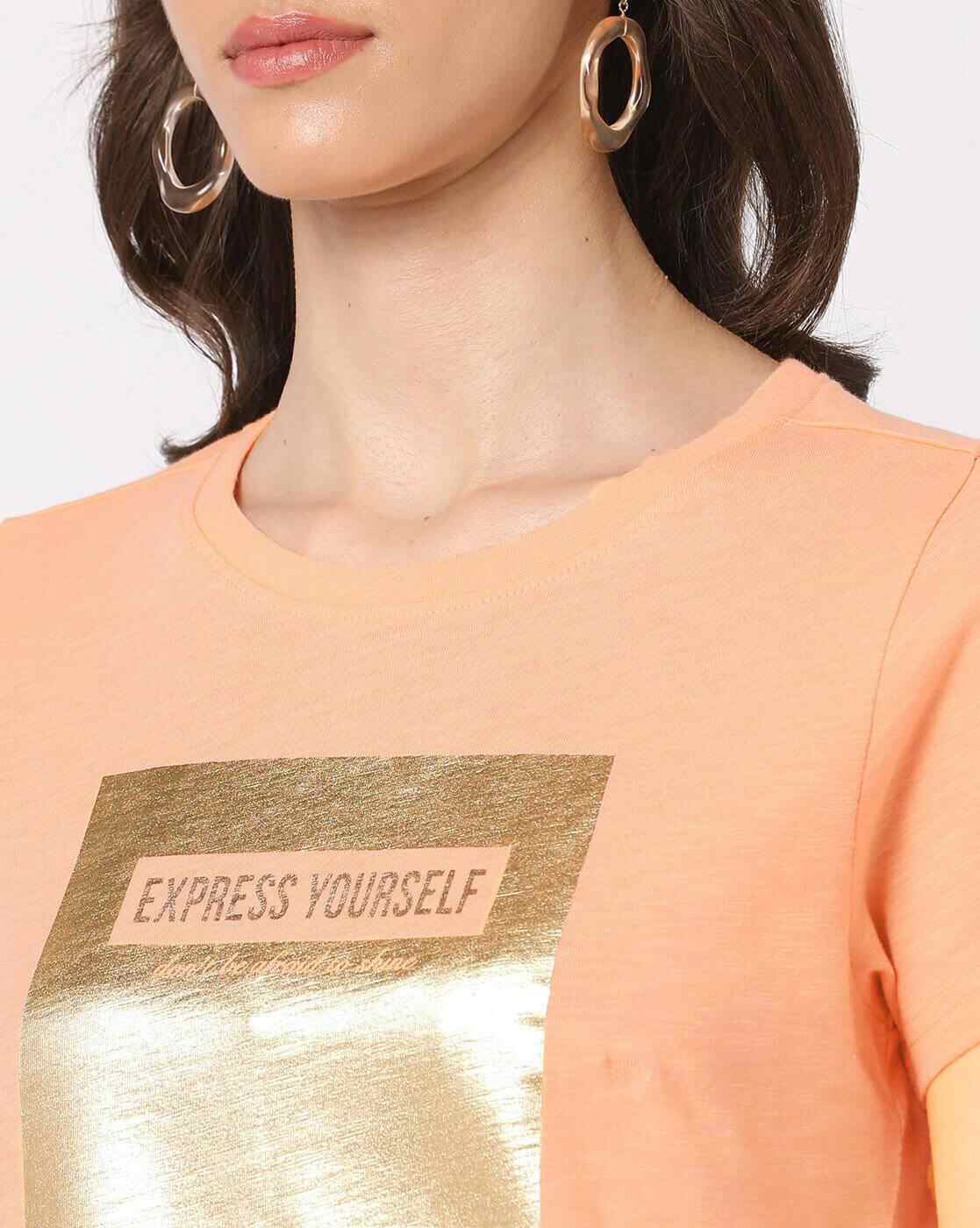 DNMX | Graphic Print Round-Neck T-Shirt|4