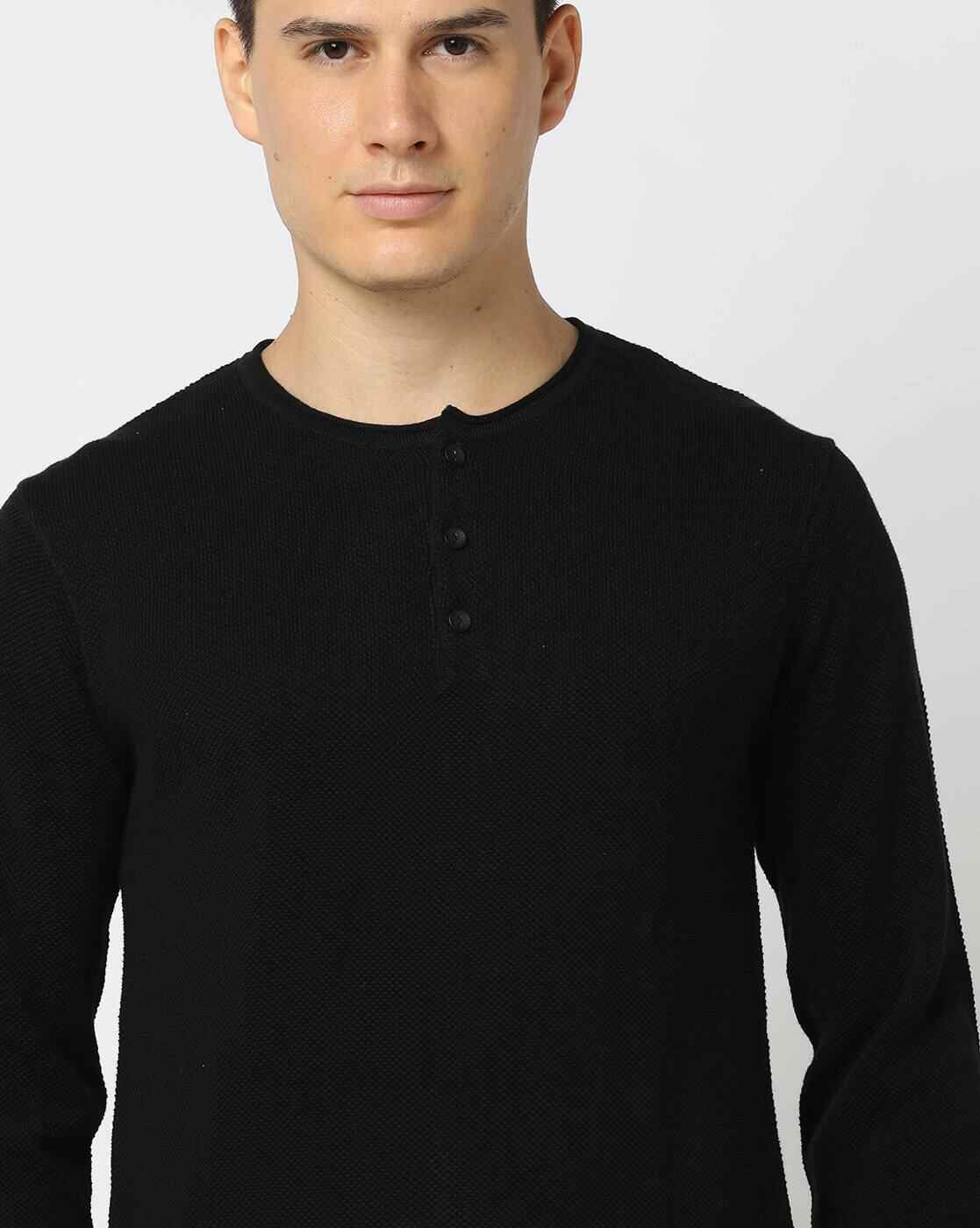 DNMX | Knitted Henley Pullover|4