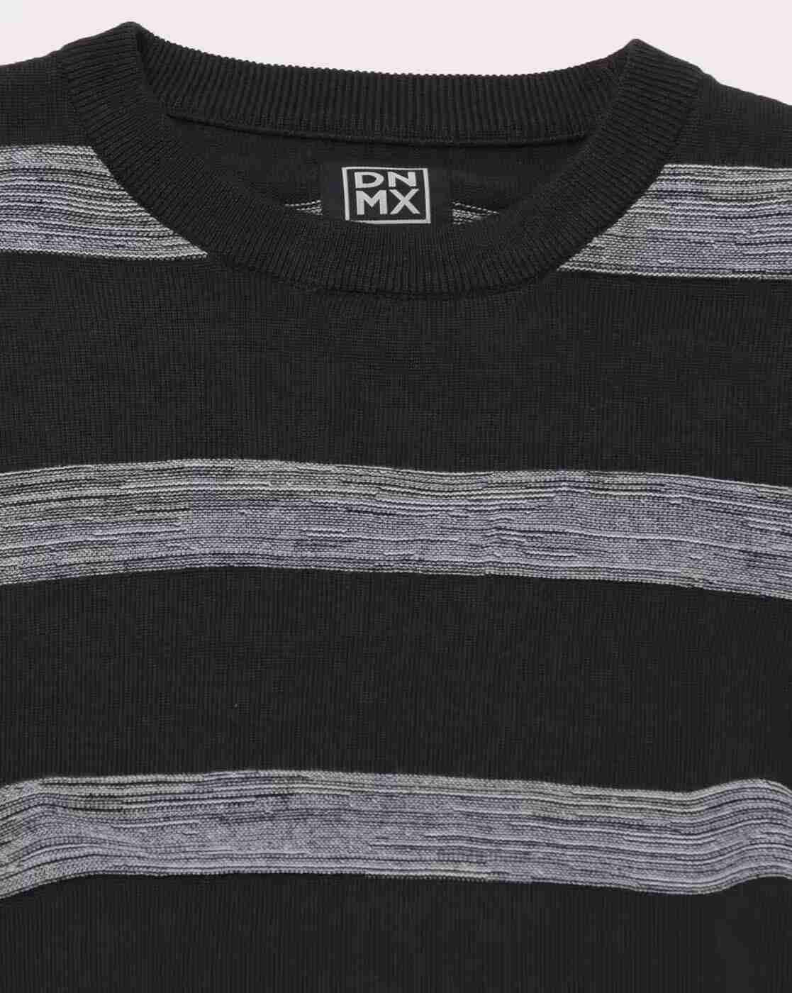 DNMX | Striped Crew-Neck Sweatshirt|4