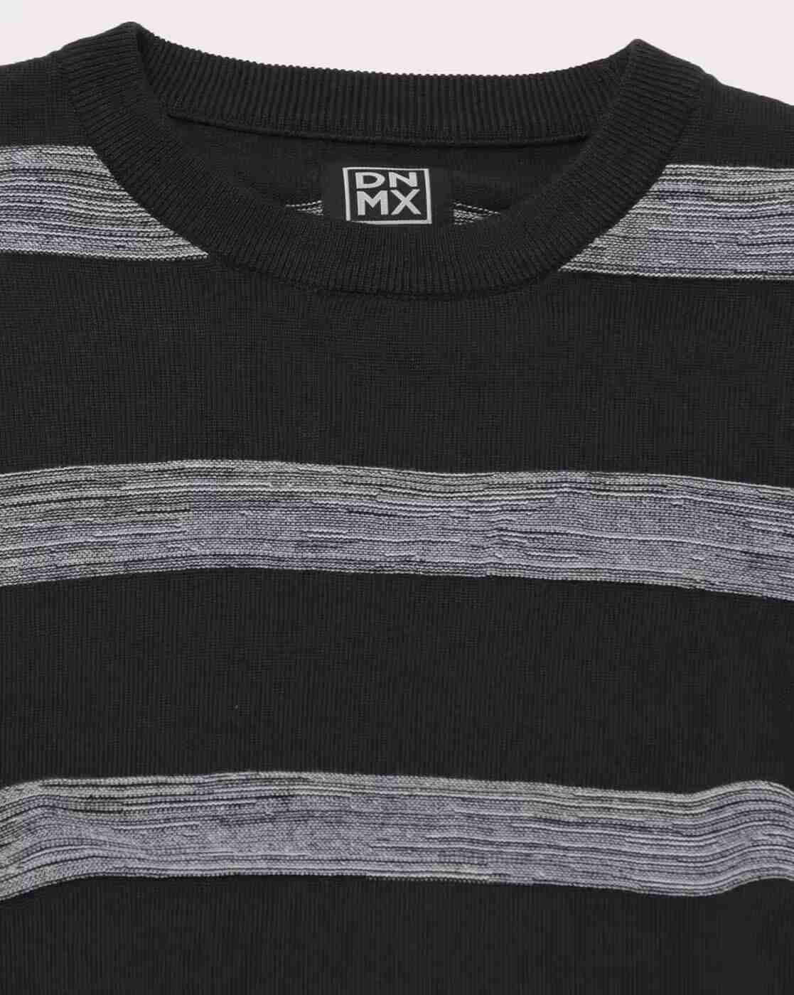 DNMX | Striped Crew-Neck Sweatshirt|4