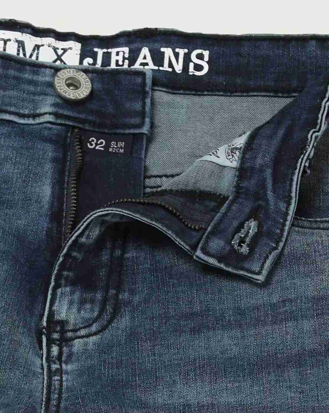 DNMX | Men Mid-Wash Slim Fit Jeans|5