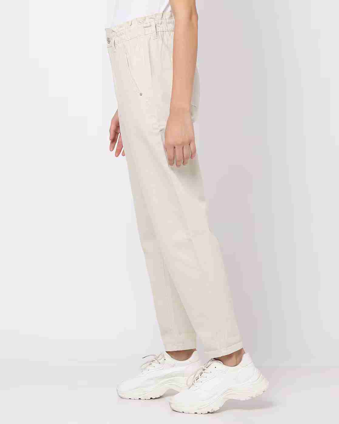 DNMX | Paper-Bag Waist Mom Fit Jeans|1