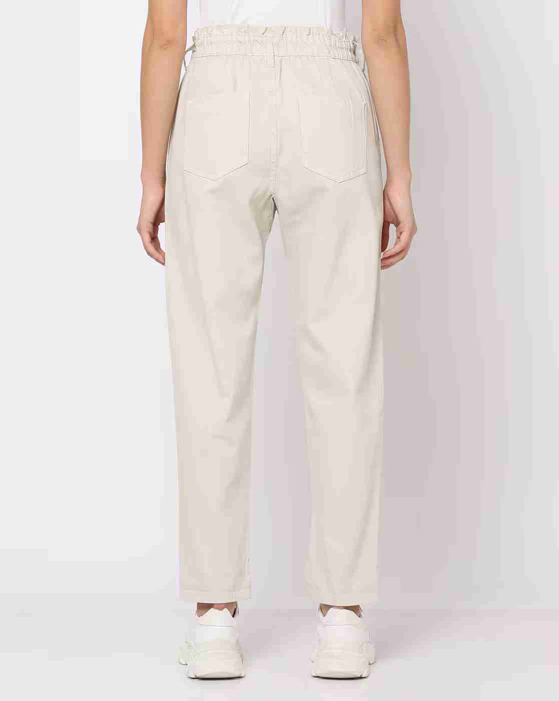 DNMX | Paper-Bag Waist Mom Fit Jeans|2