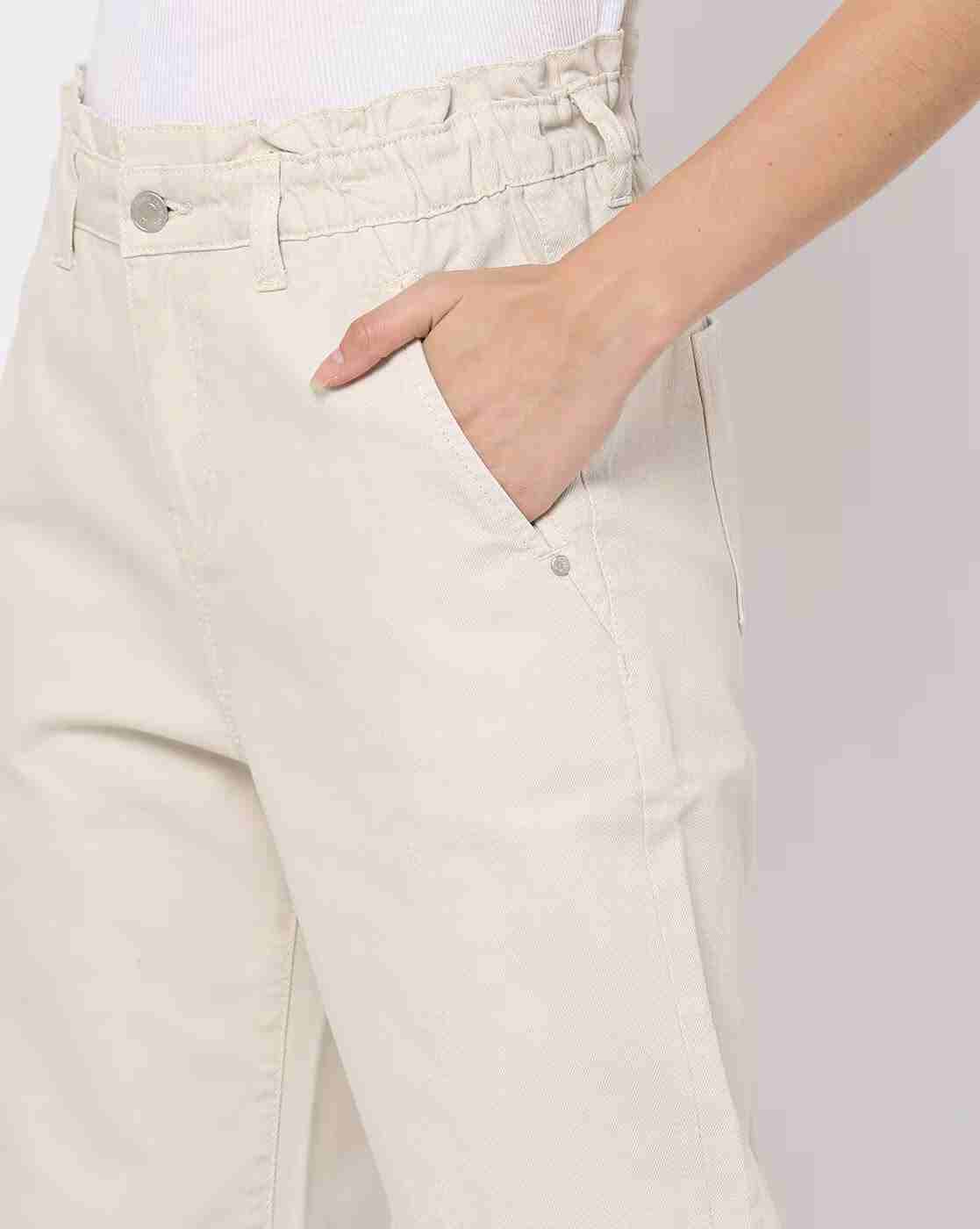 DNMX | Paper-Bag Waist Mom Fit Jeans|3