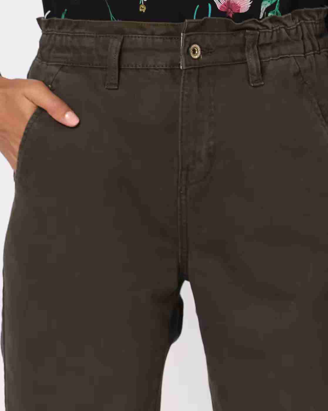 DNMX | Women High-Rise Paper Bag Waist Mom Fit Jeans|3