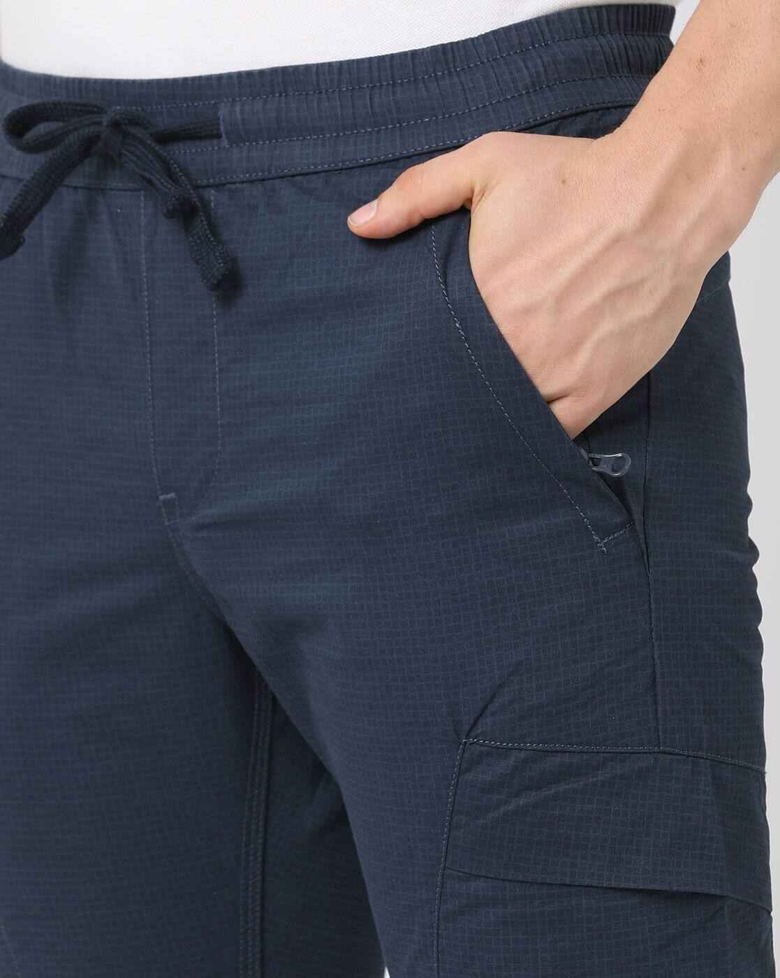 DNMX | Checked Slim Fit Cargo Pants|3