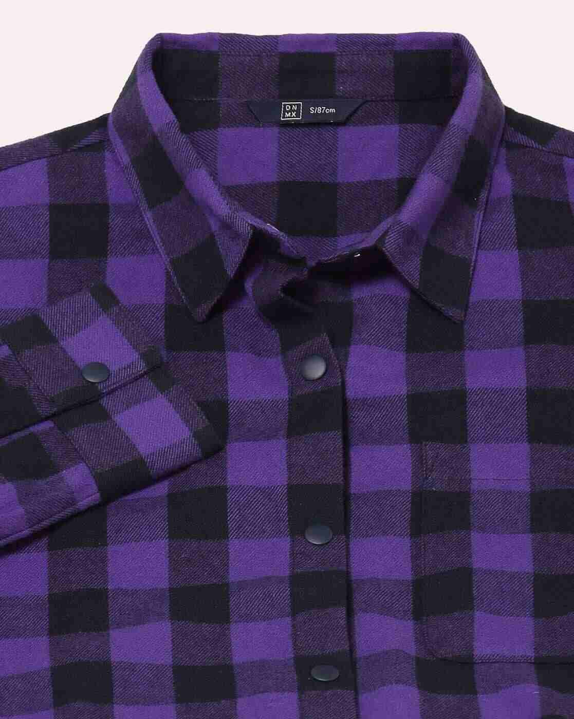 DNMX | Flannel Shirt with Patch Pocket|4