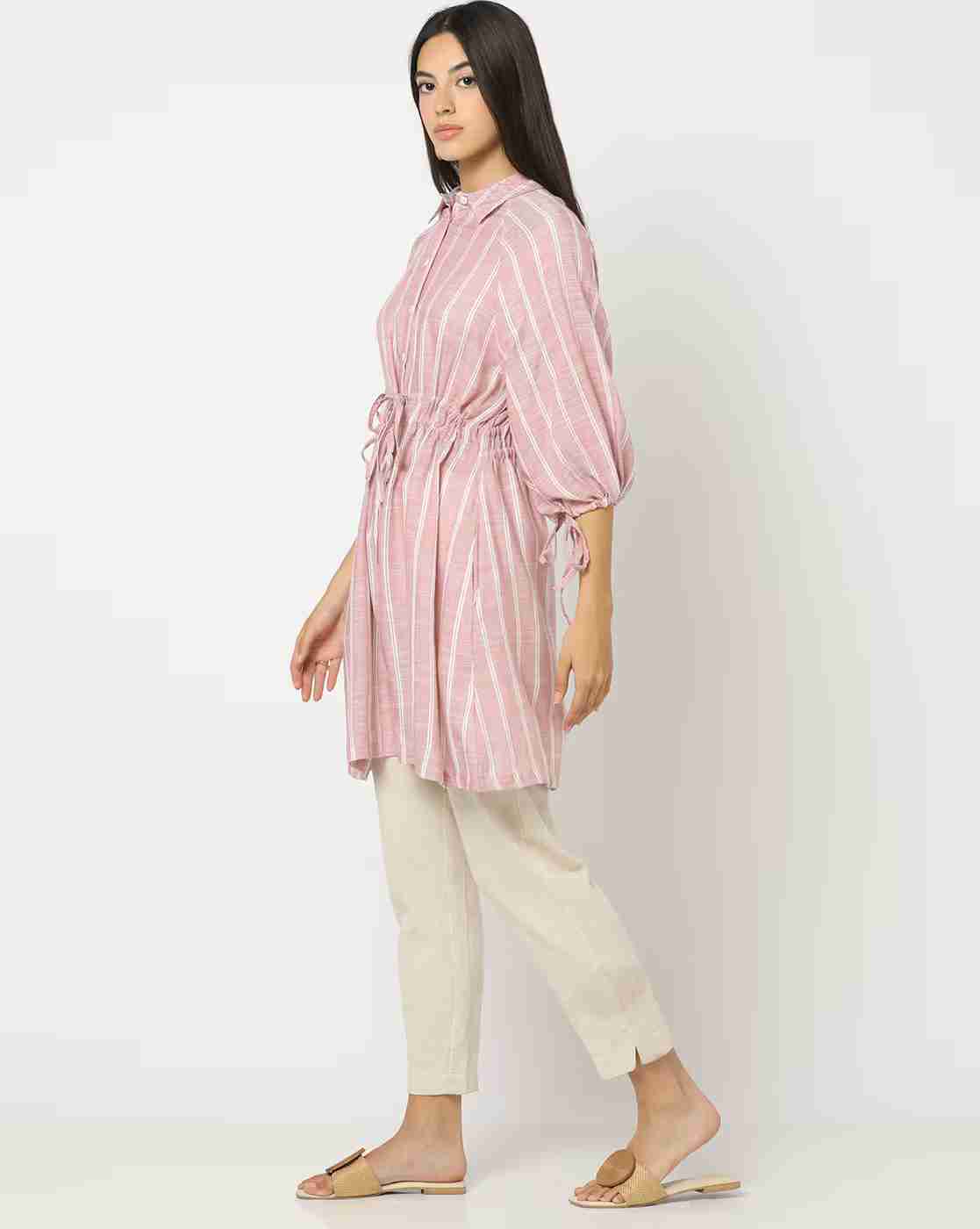DNMX | Women Striped Relaxed Fit Tunic|1