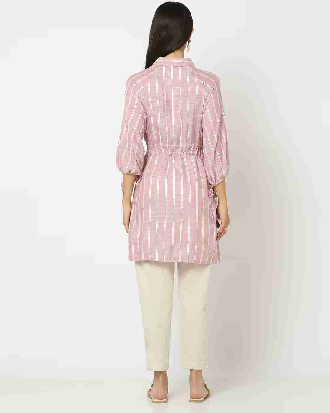 DNMX | Women Striped Relaxed Fit Tunic|2