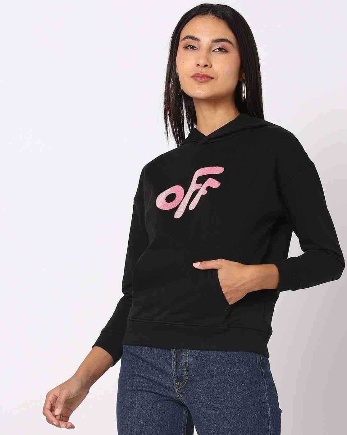 DNMX | Typographic Print Hoodie with Kangaroo Pocket|0