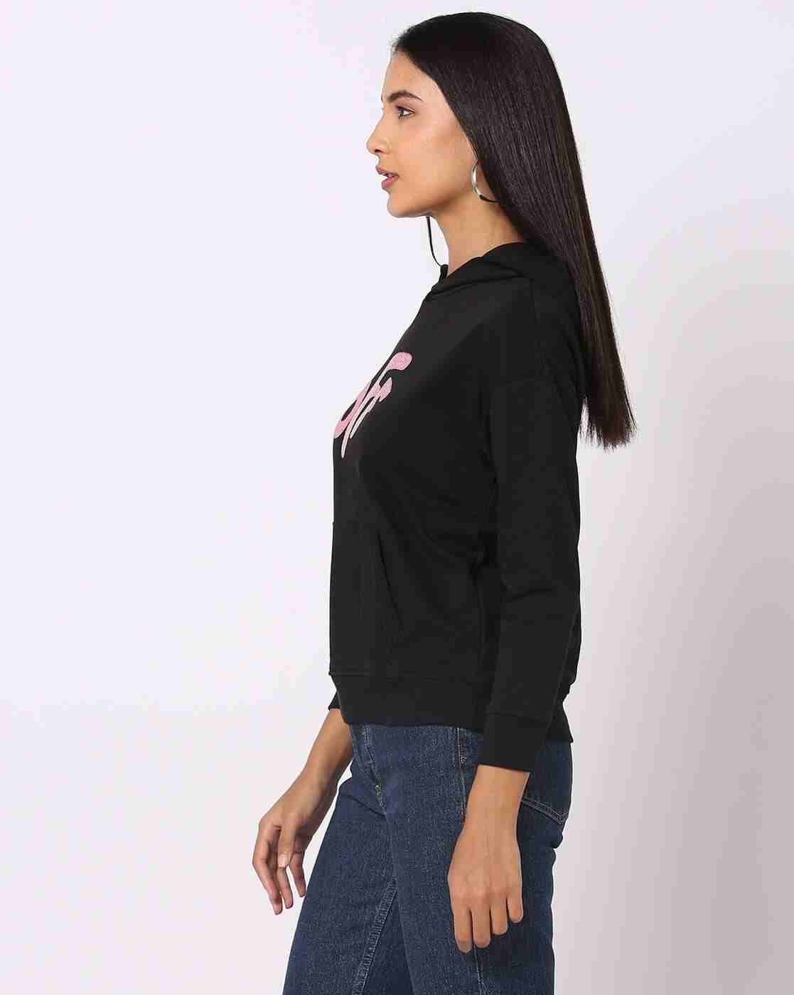 DNMX | Typographic Print Hoodie with Kangaroo Pocket|1