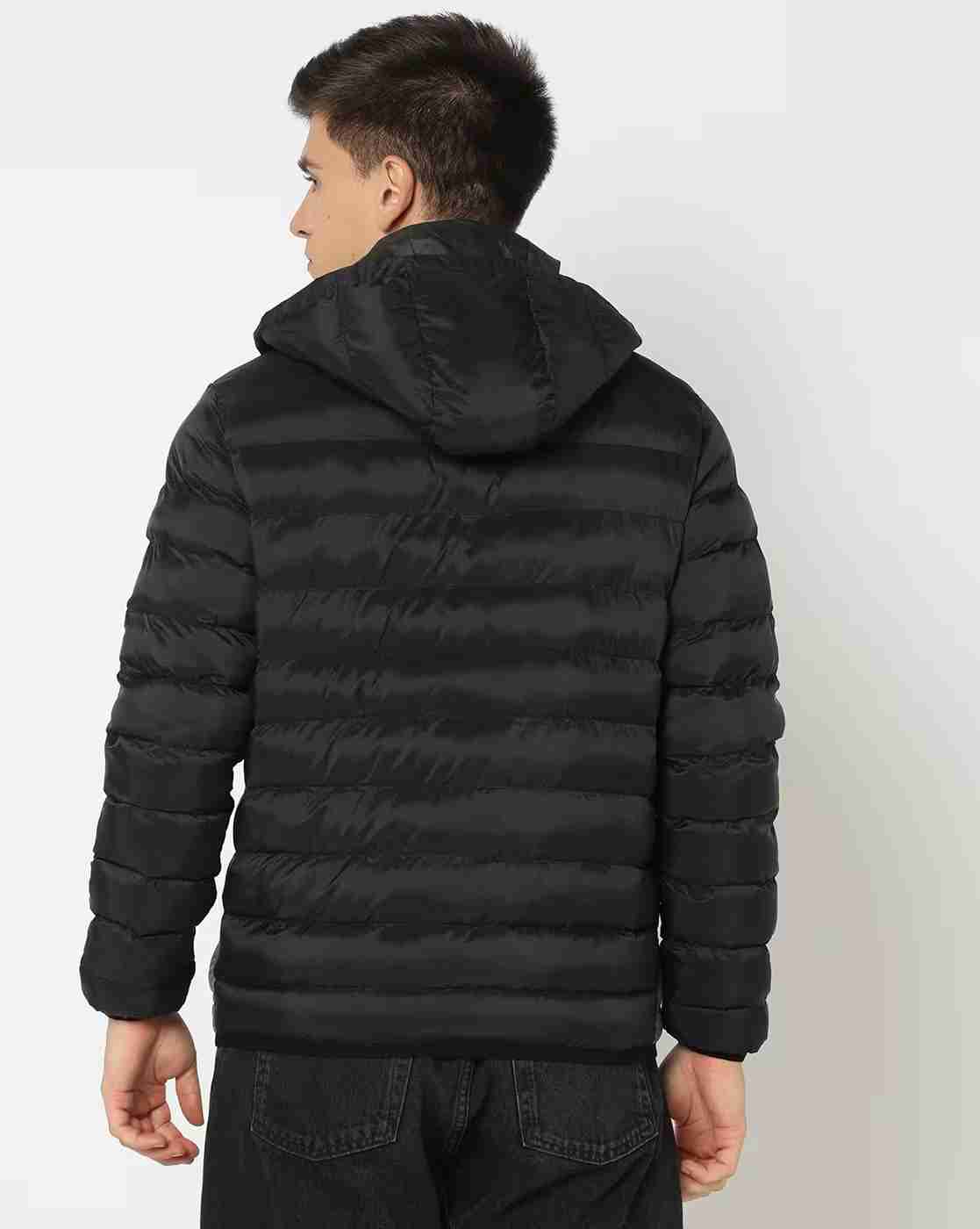 DNMX | Men Quilted Slim Fit Hooded Puffer Jacket|3