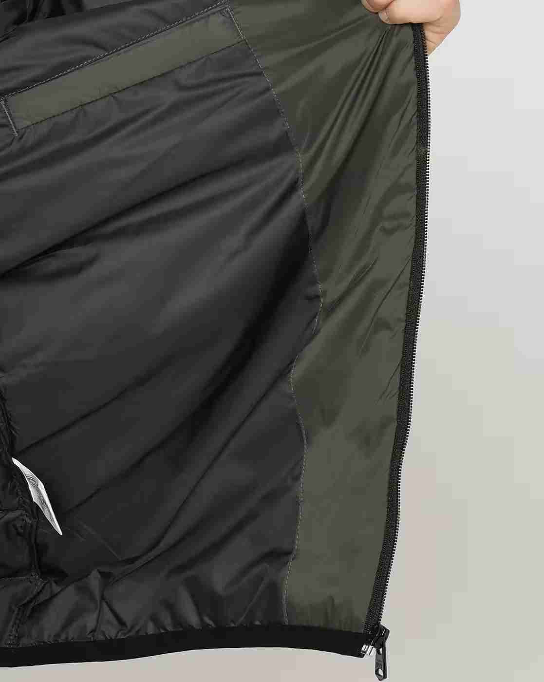 DNMX | Men Quilted Slim Fit Hooded Puffer Jacket|5