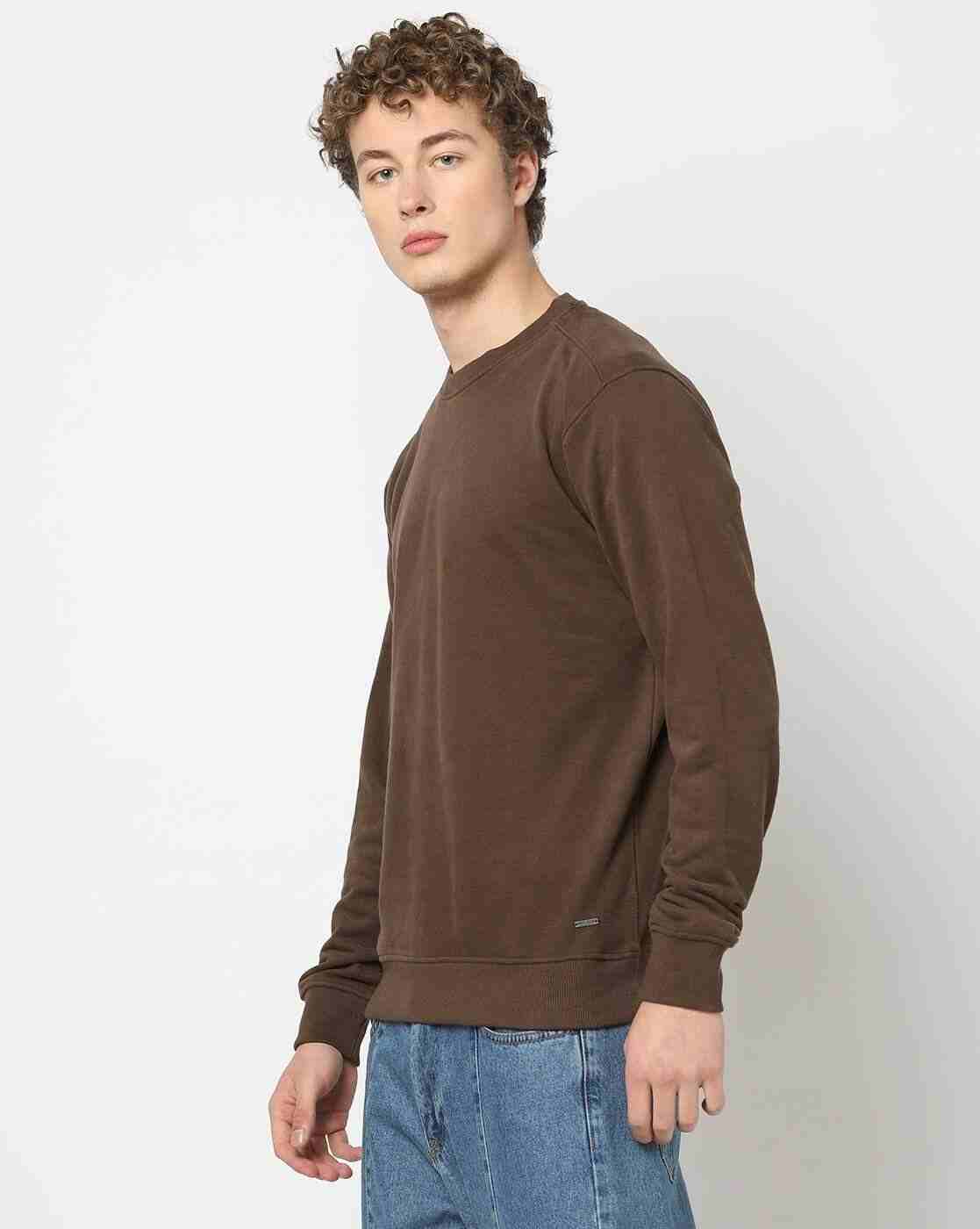 DNMX | Men Slim Fit Crew-Neck Sweatshirt|1