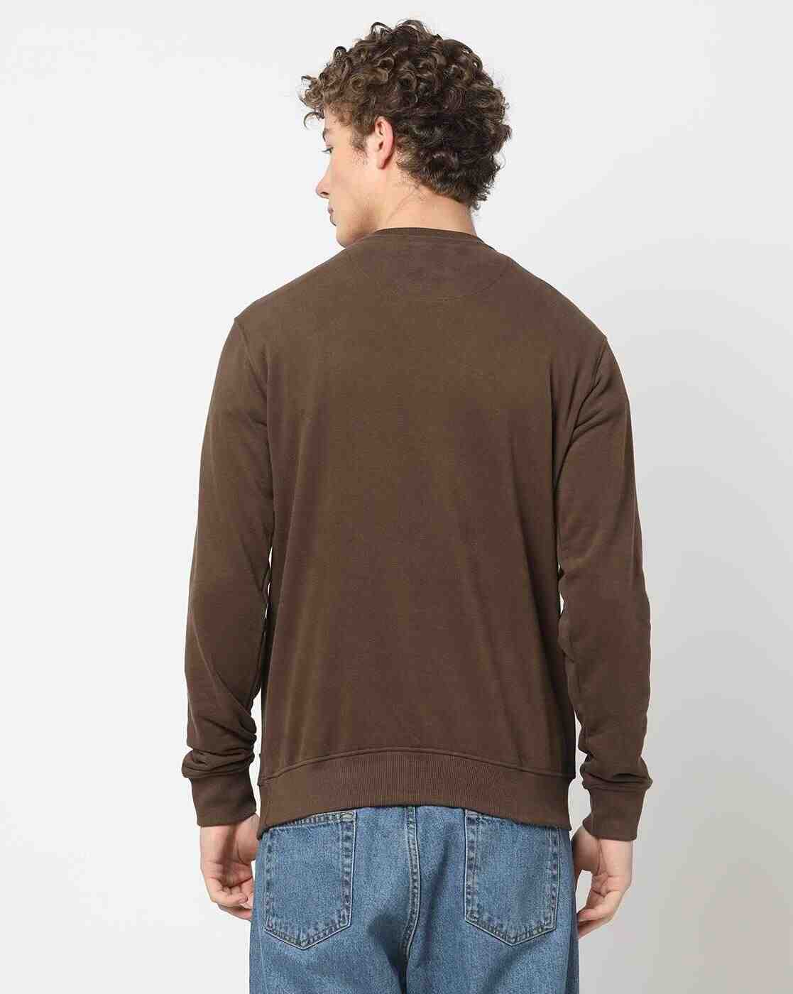 DNMX | Men Slim Fit Crew-Neck Sweatshirt|2