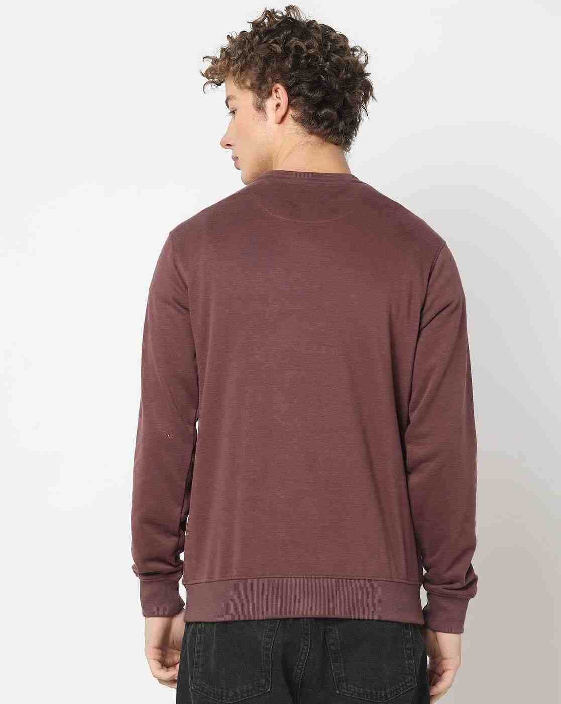 DNMX | Men Slim Fit Crew-Neck Sweatshirt|2