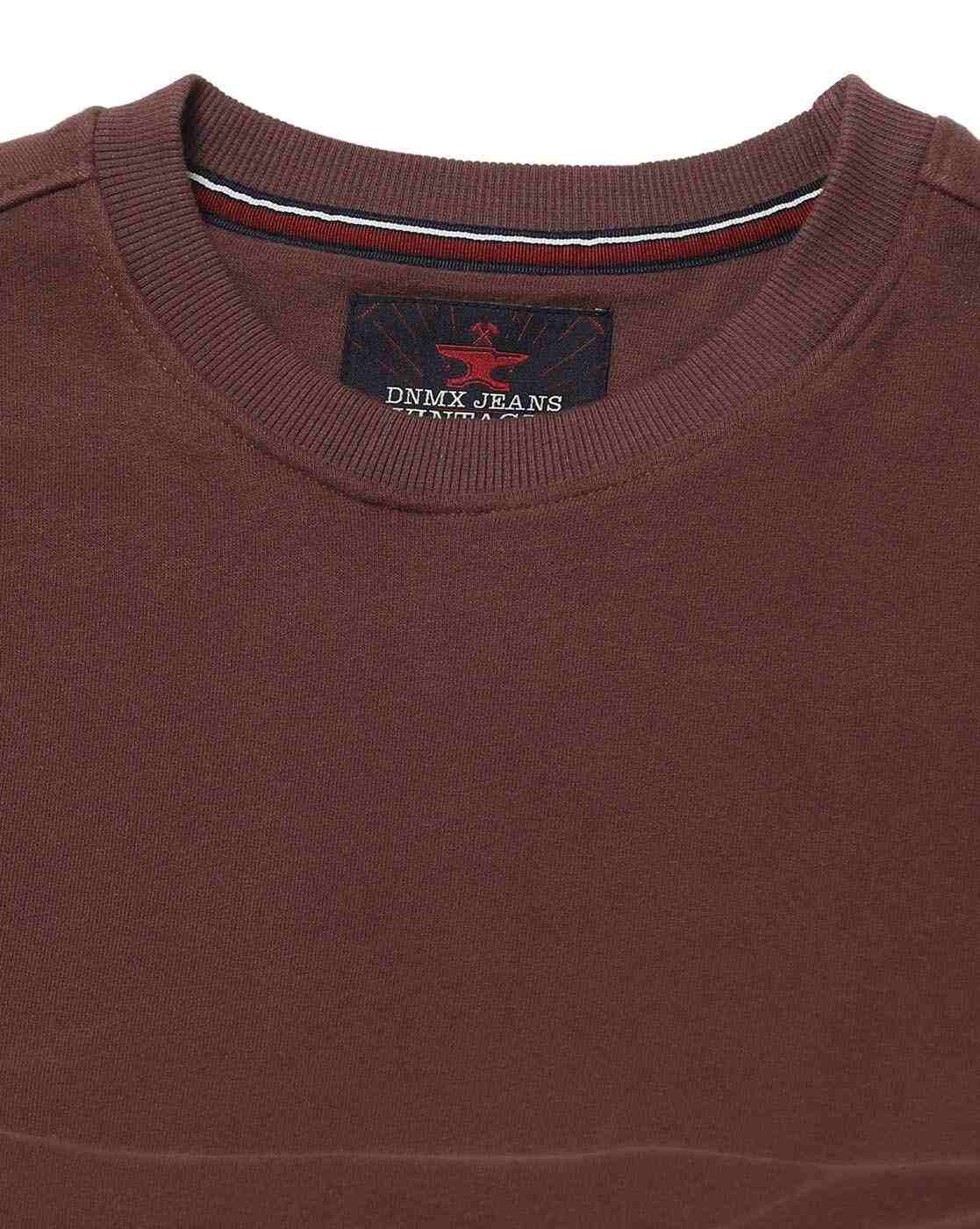 DNMX | Men Slim Fit Crew-Neck Sweatshirt|4