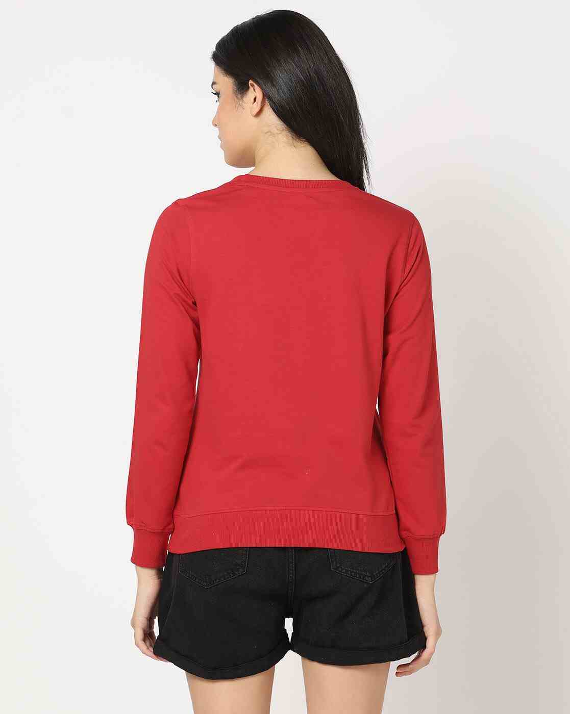 DNMX | Typographic Print Crew-Neck Sweatshirt|2