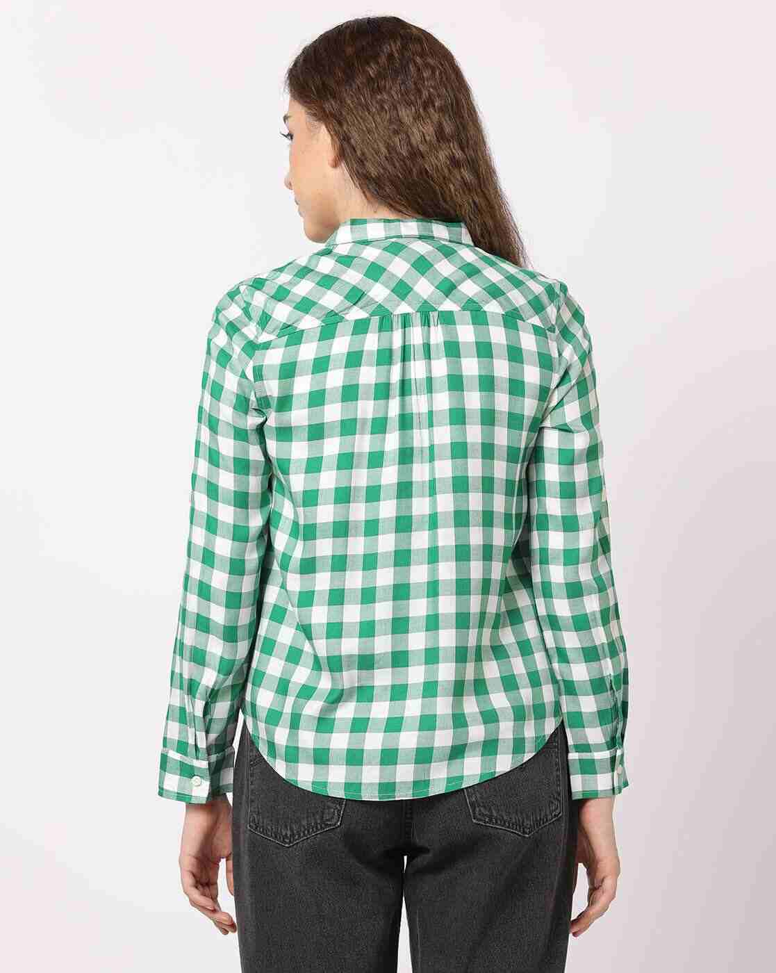 DNMX | Women Checked Relaxed Fit Shirt|2