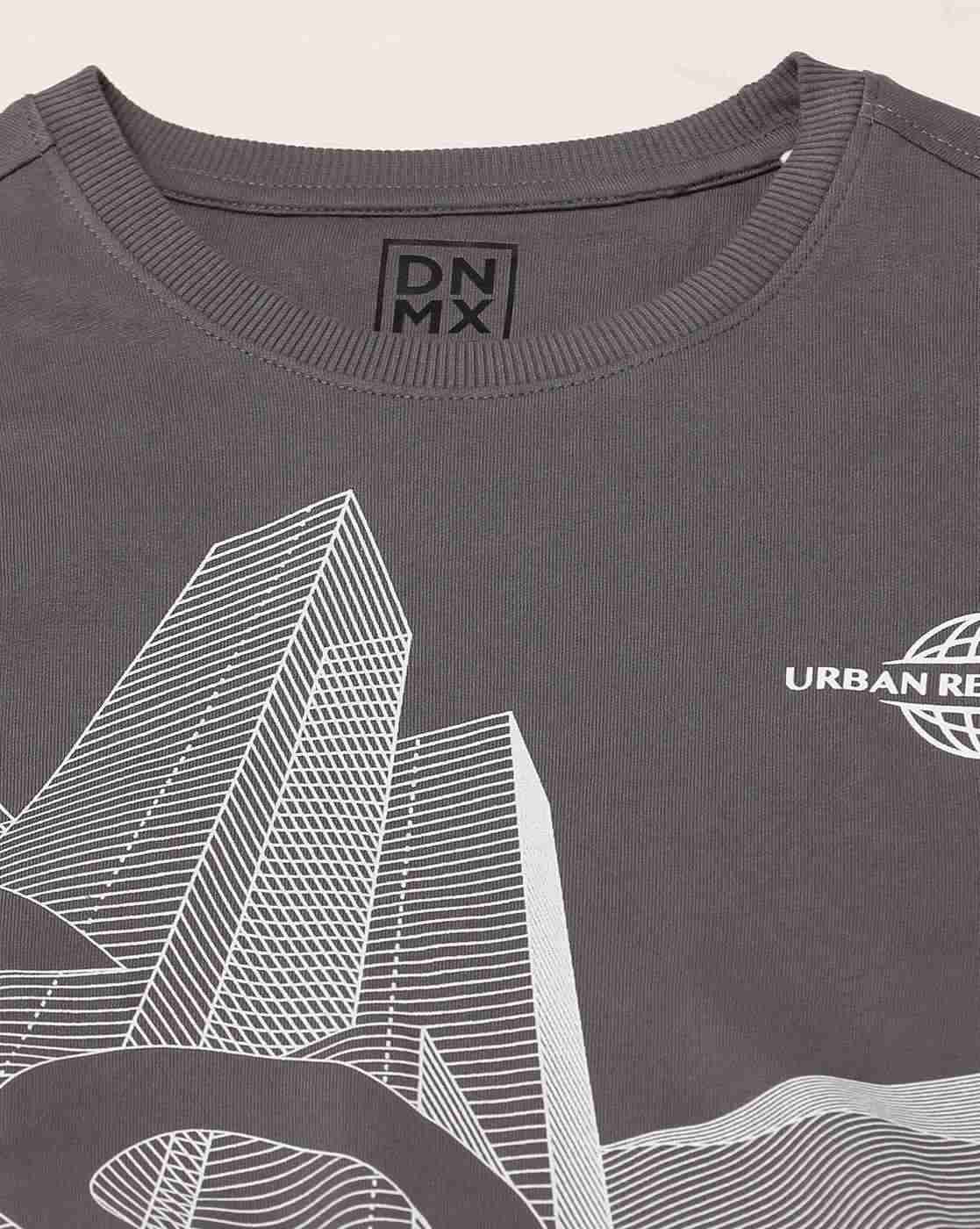 DNMX | Graphic Print Slim Fit Sweatshirt|4