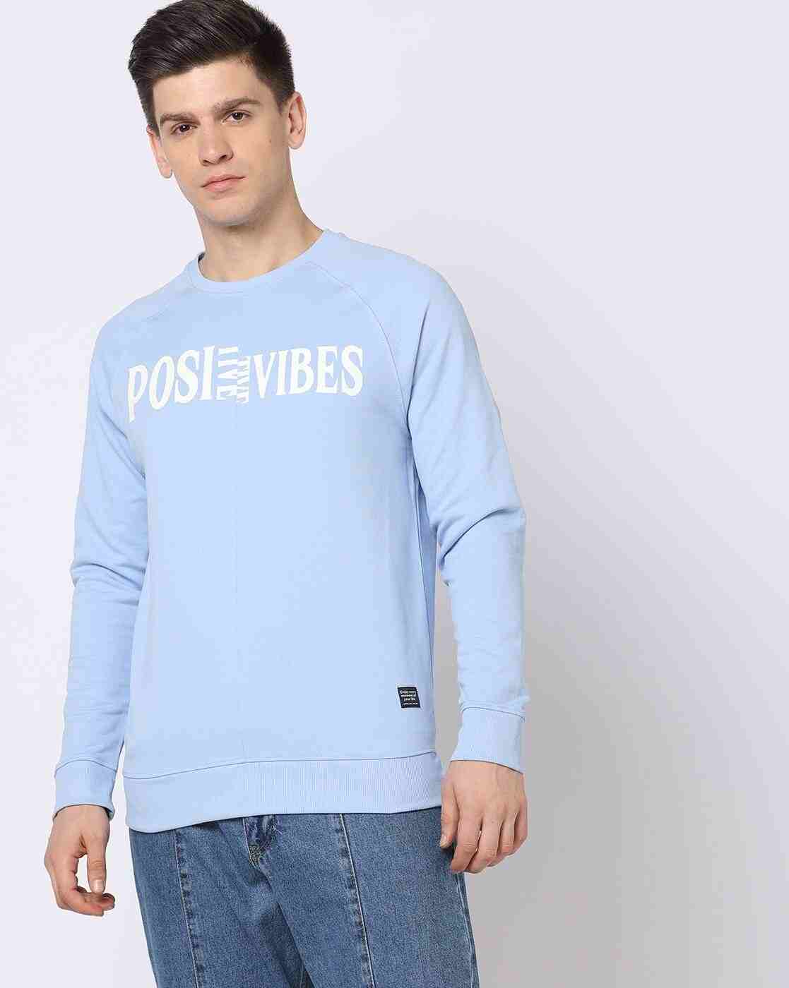 Typographic Print Slim Fit Sweatshirt