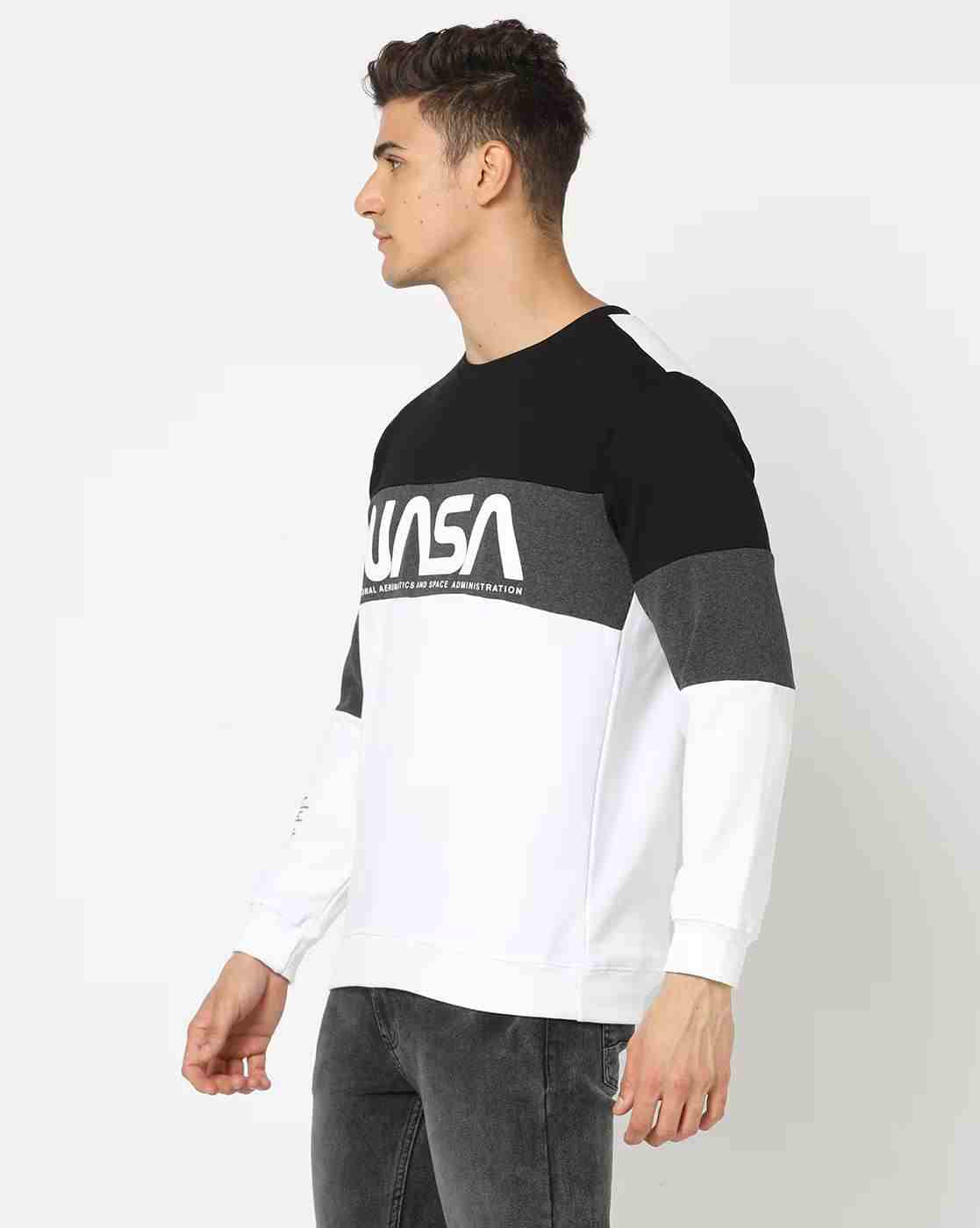 DNMX | Printed Slim Fit Crew-Neck Sweatshirt|1