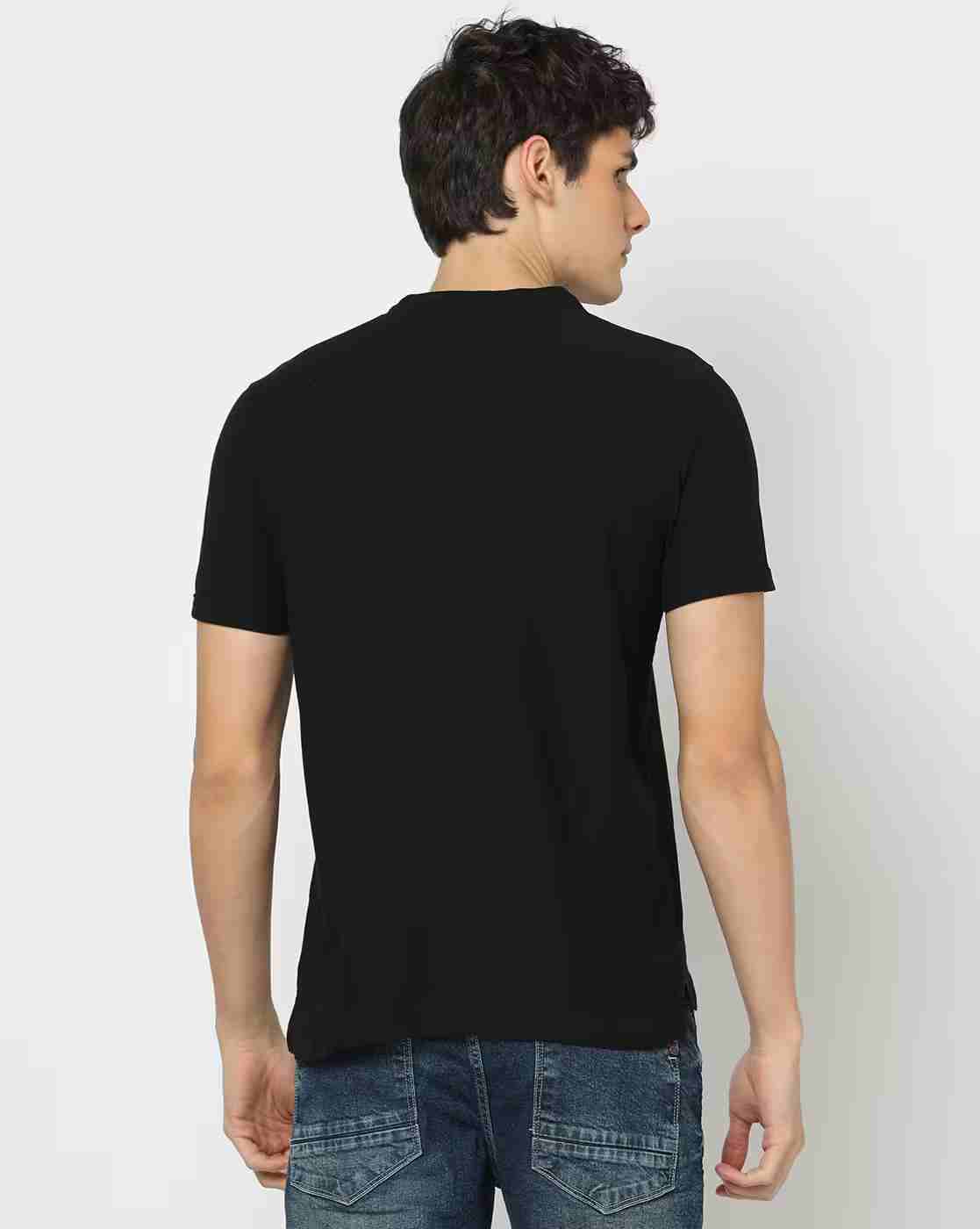 DNMX | Men Slim Fit Henley T-Shirt|2