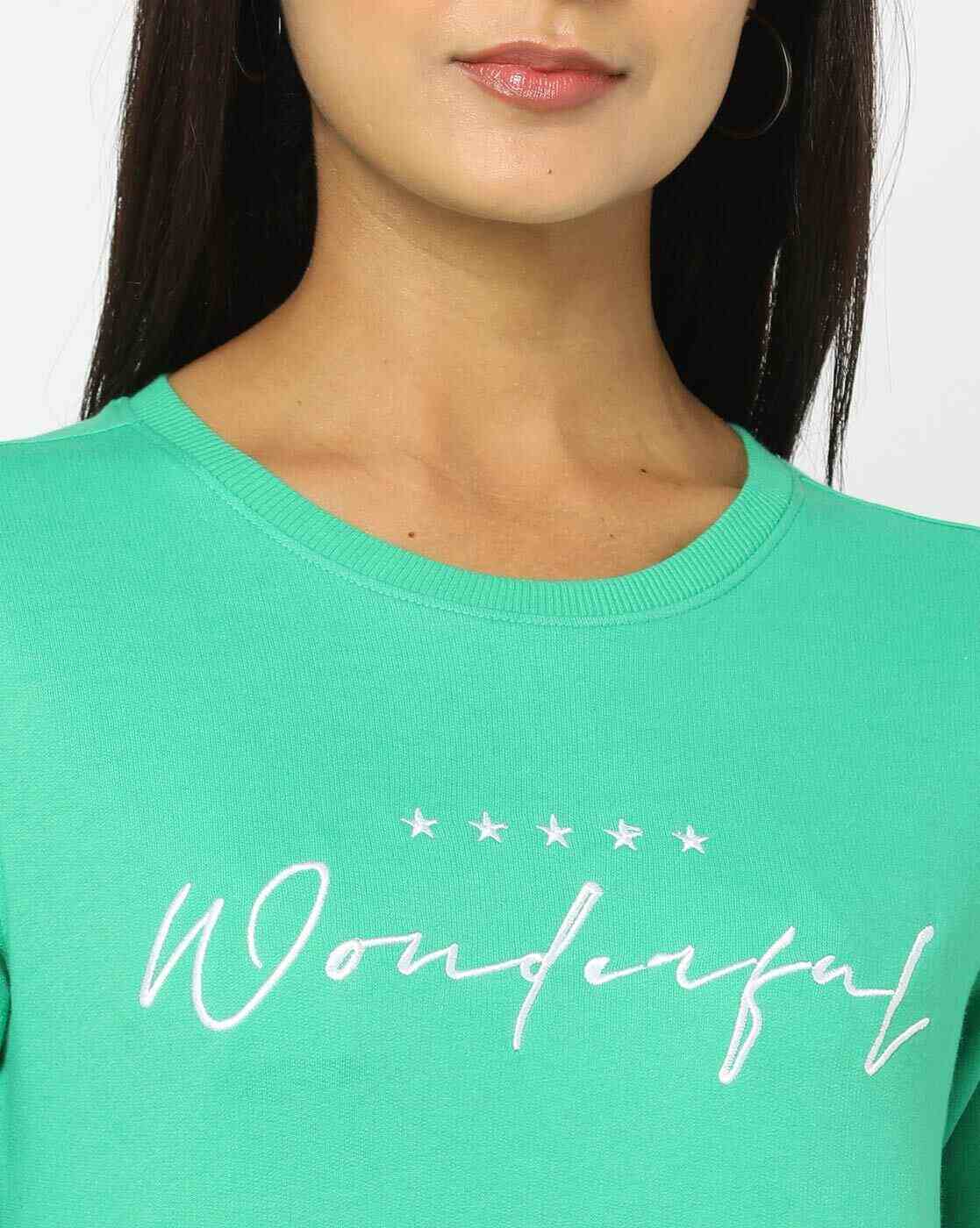 DNMX | Typographic Embroidered Crew-Neck Sweatshirt|3