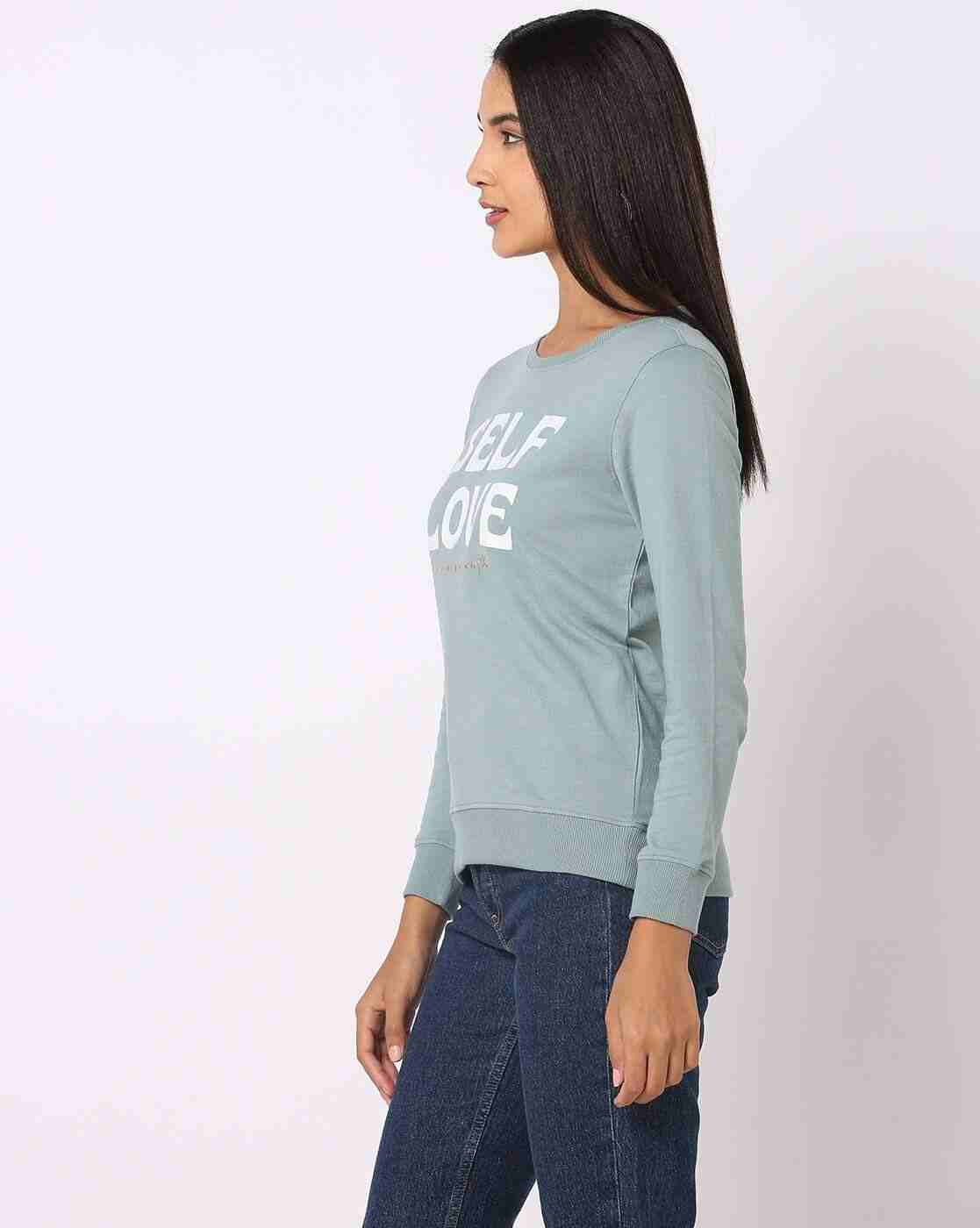 DNMX | Typographic Print Relaxed Fit Sweatshirt|1