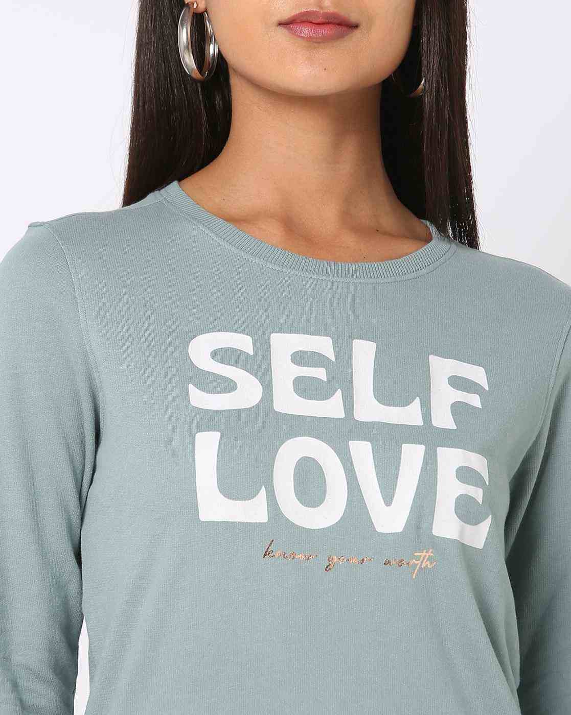 DNMX | Typographic Print Relaxed Fit Sweatshirt|3