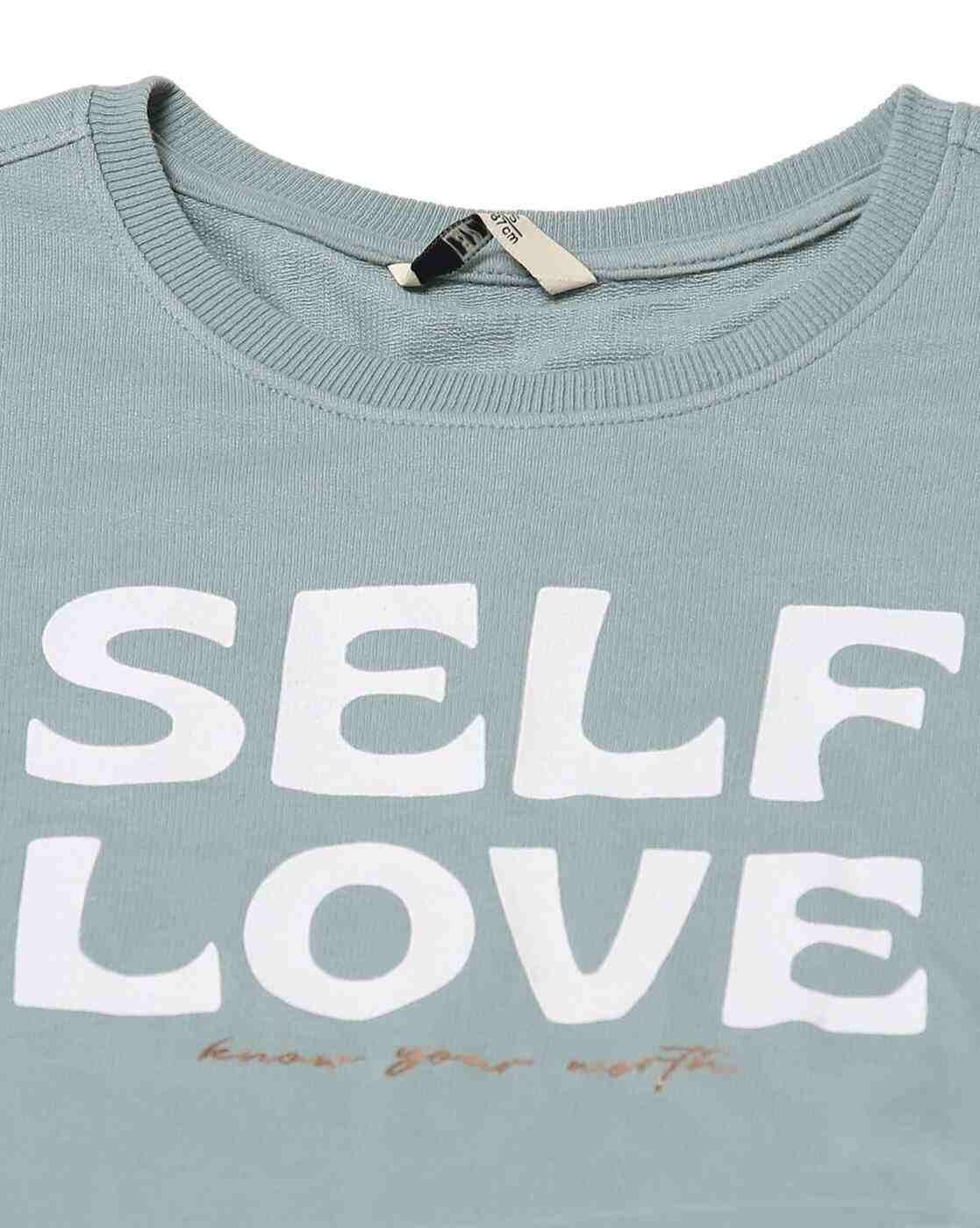 DNMX | Typographic Print Relaxed Fit Sweatshirt|4