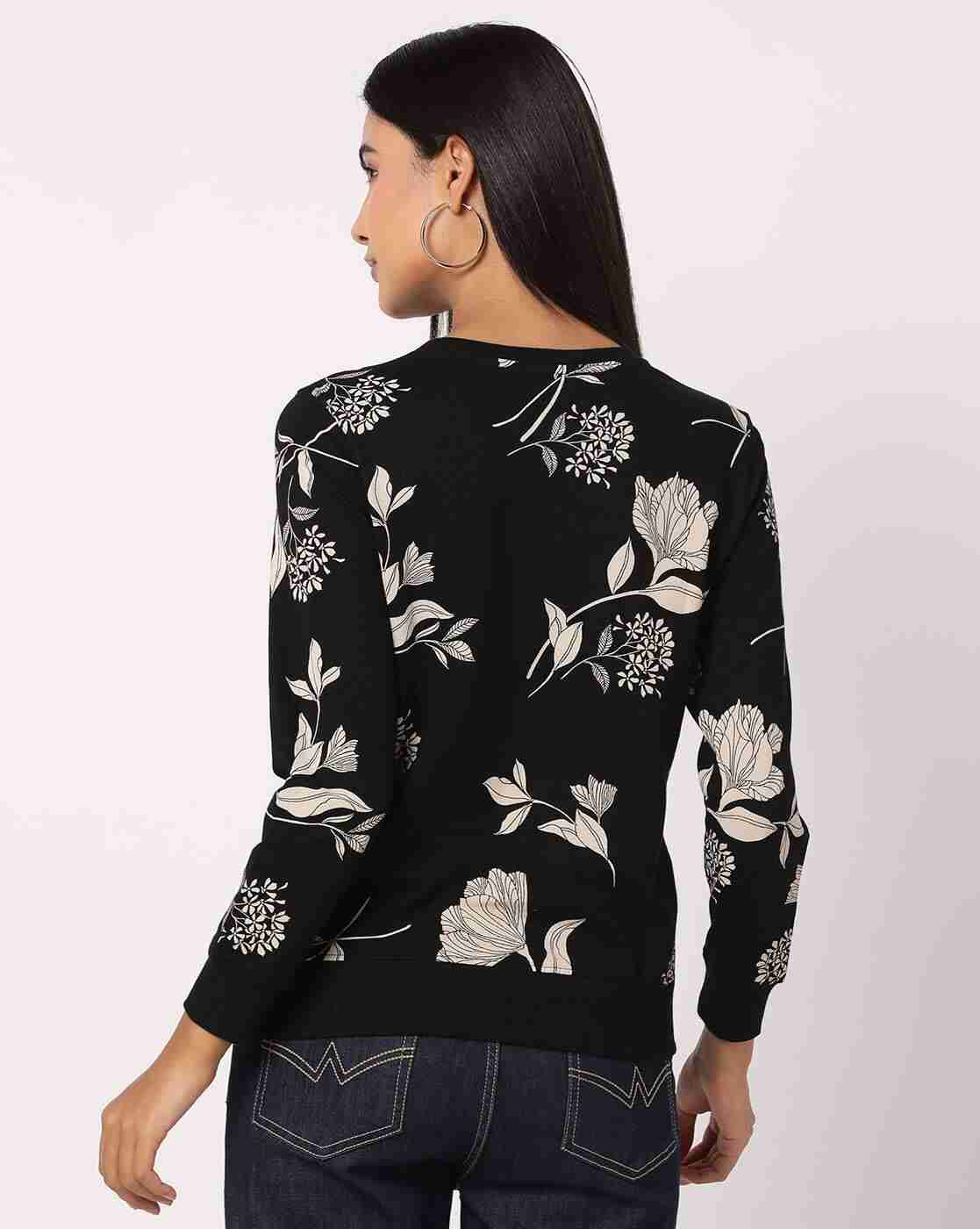 DNMX | Floral Print Crew-Neck Sweatshirt|2