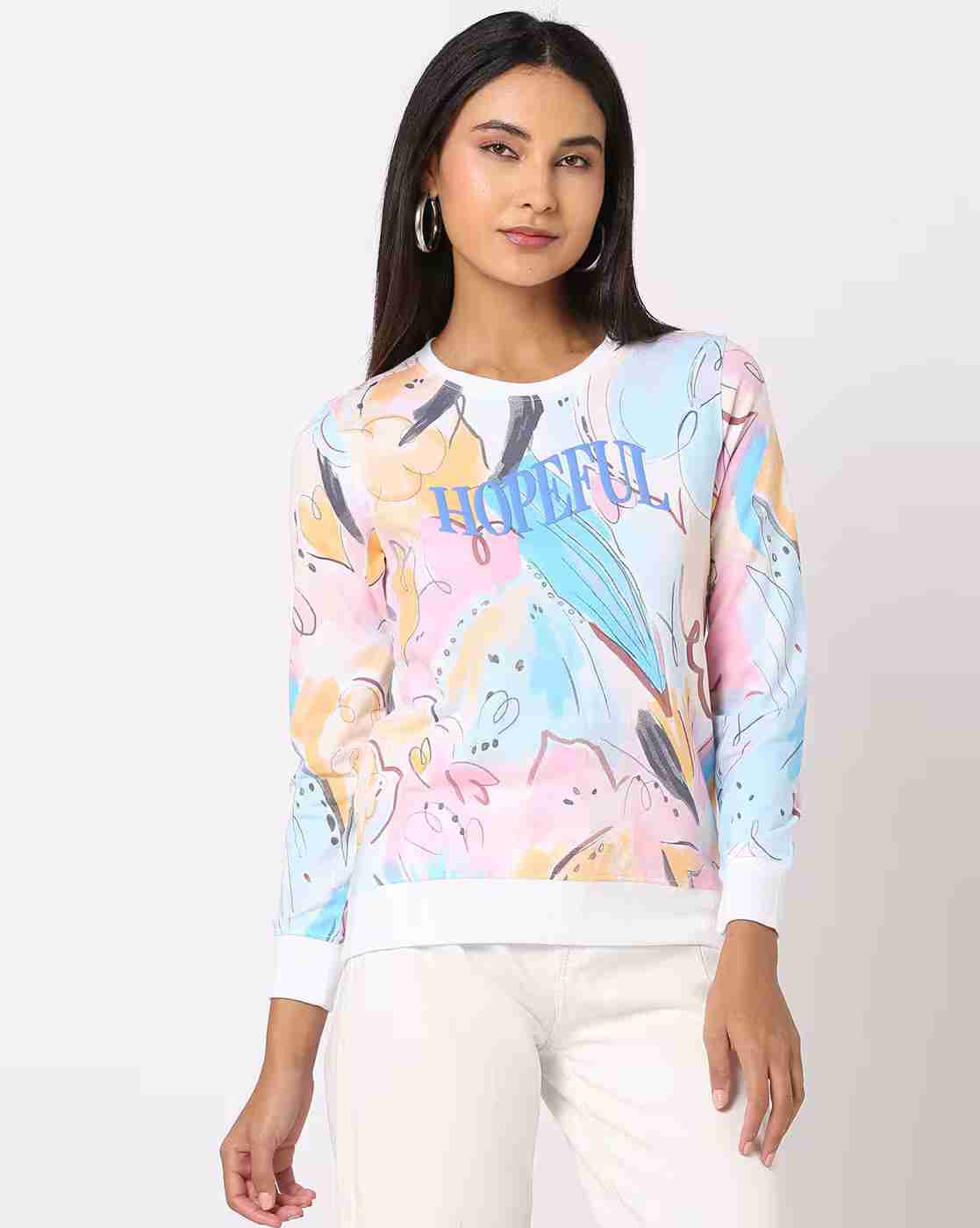 DNMX | Printed Round-Neck Sweatshirt|0