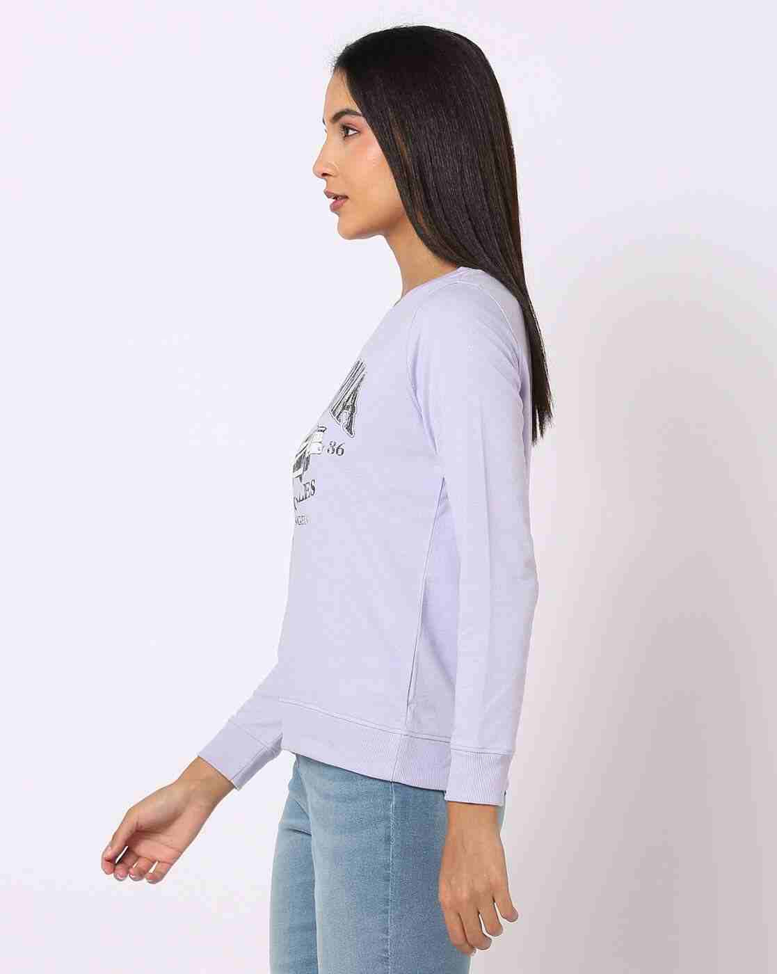 DNMX | Typographic Print Relaxed Fit Sweatshirt|1