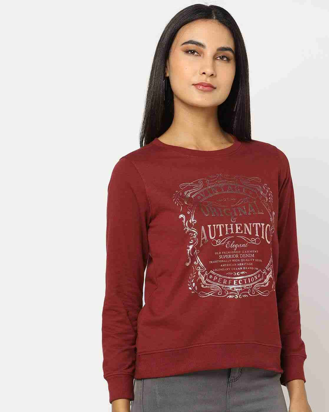 DNMX | Typographic Print Relaxed Fit Sweatshirt|0