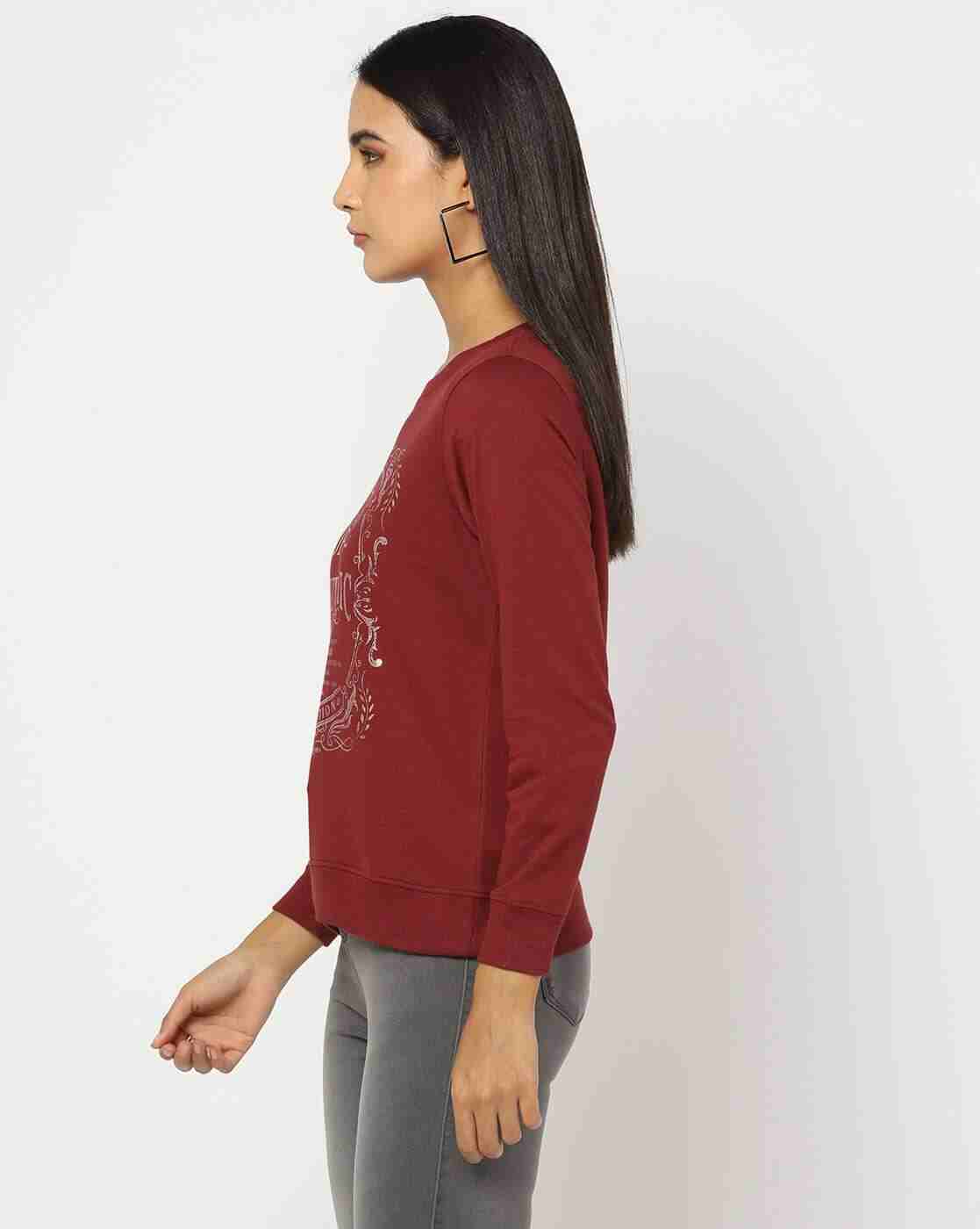 DNMX | Typographic Print Relaxed Fit Sweatshirt|1