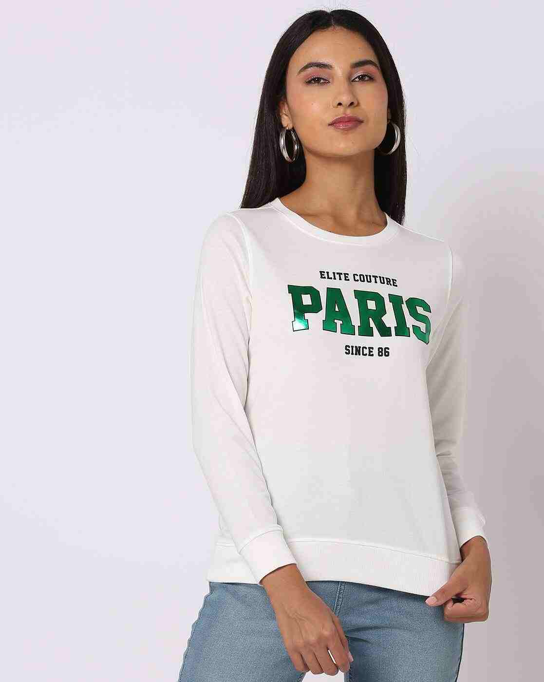 DNMX | Typographic Print Relaxed Fit Sweatshirt|1