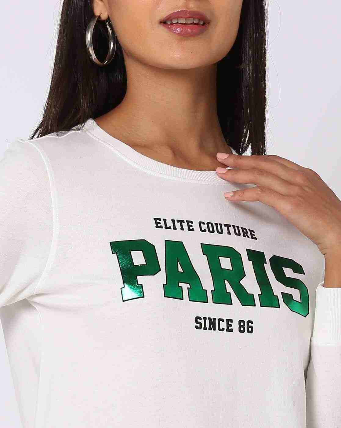 DNMX | Typographic Print Relaxed Fit Sweatshirt|4