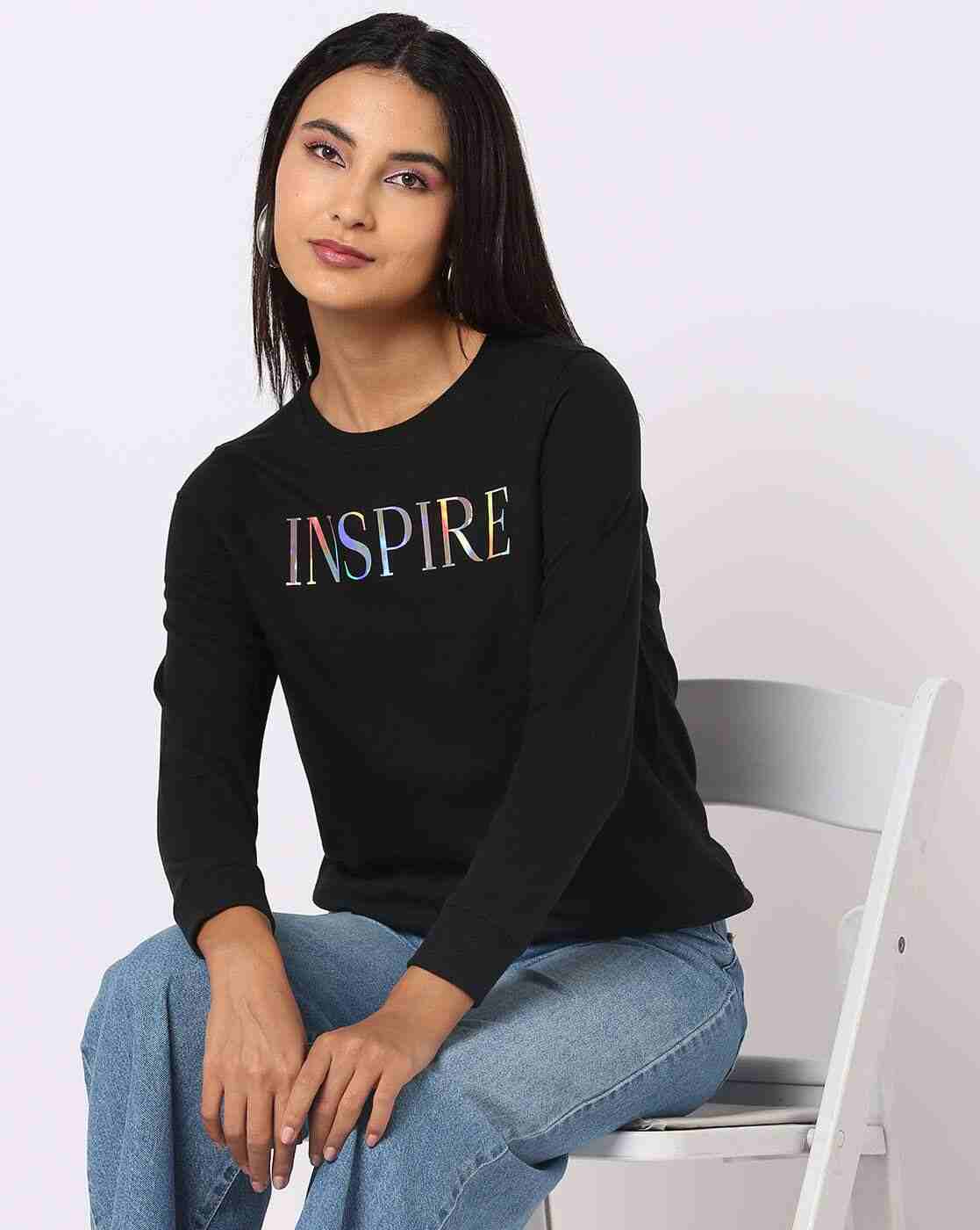 DNMX | Crew-Neck Sweatshirt with Placement Print|0