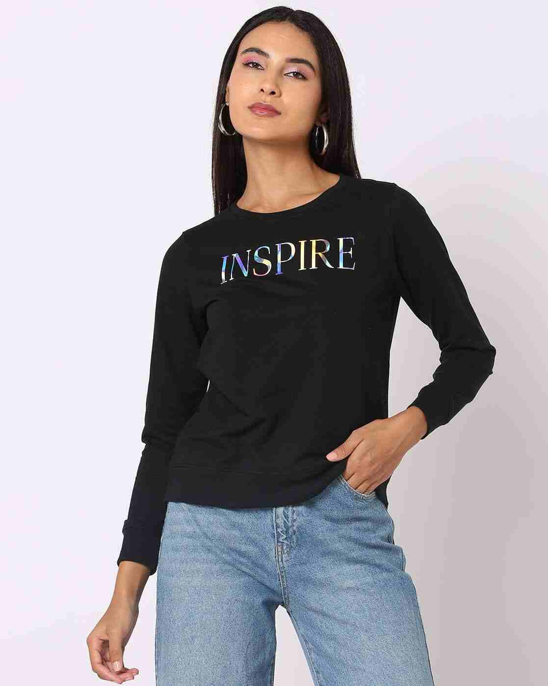 DNMX | Crew-Neck Sweatshirt with Placement Print|1