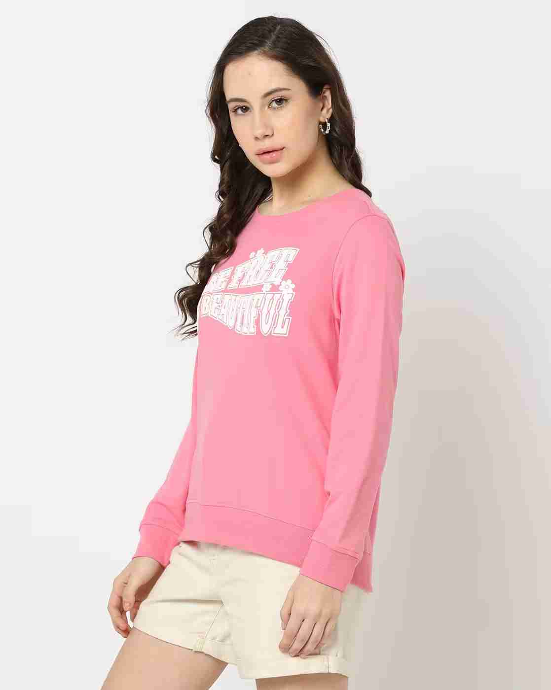 DNMX | Women Typographic Print Relaxed Fit Sweatshirt|2