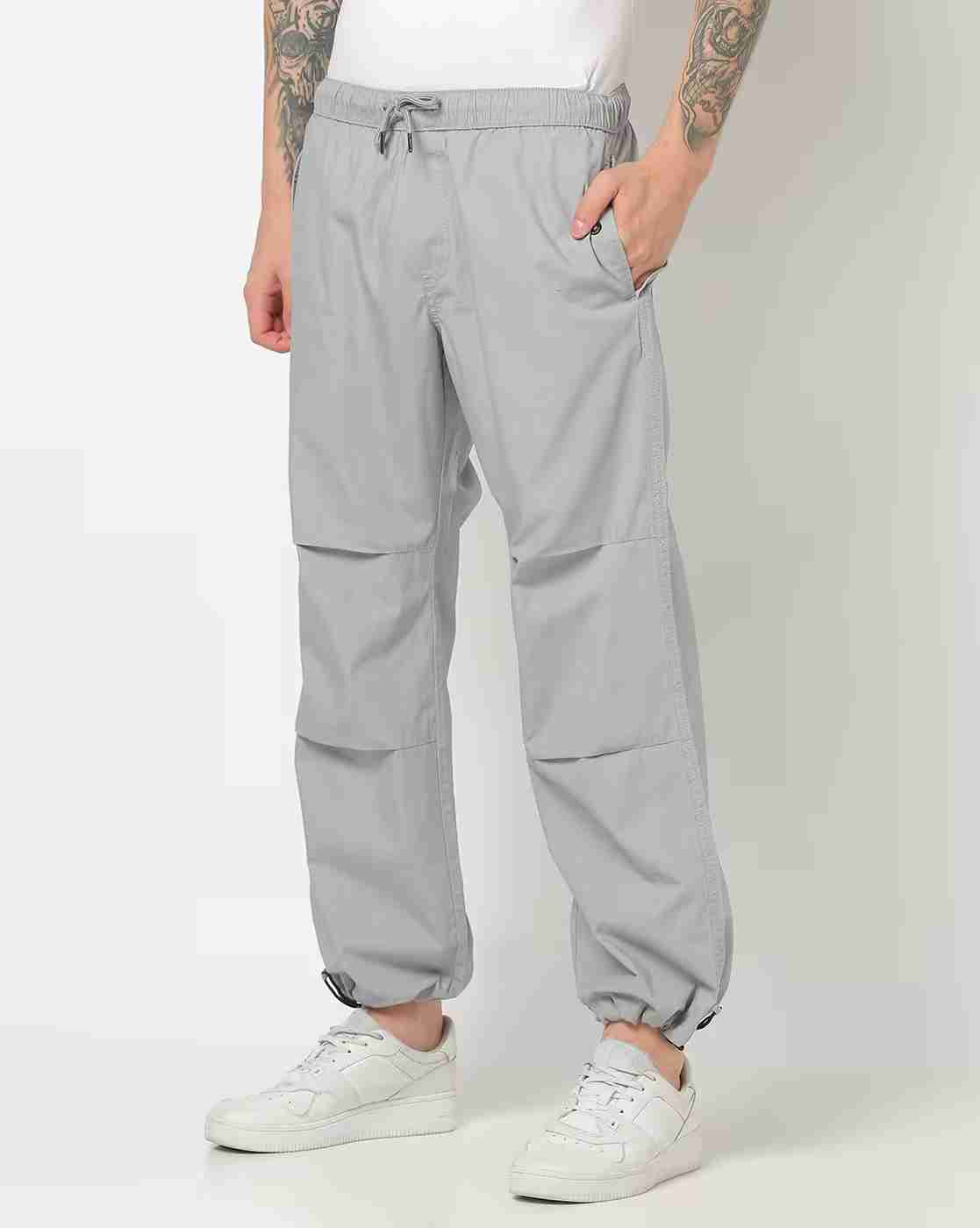 Men Regular Fit Parachute Pants