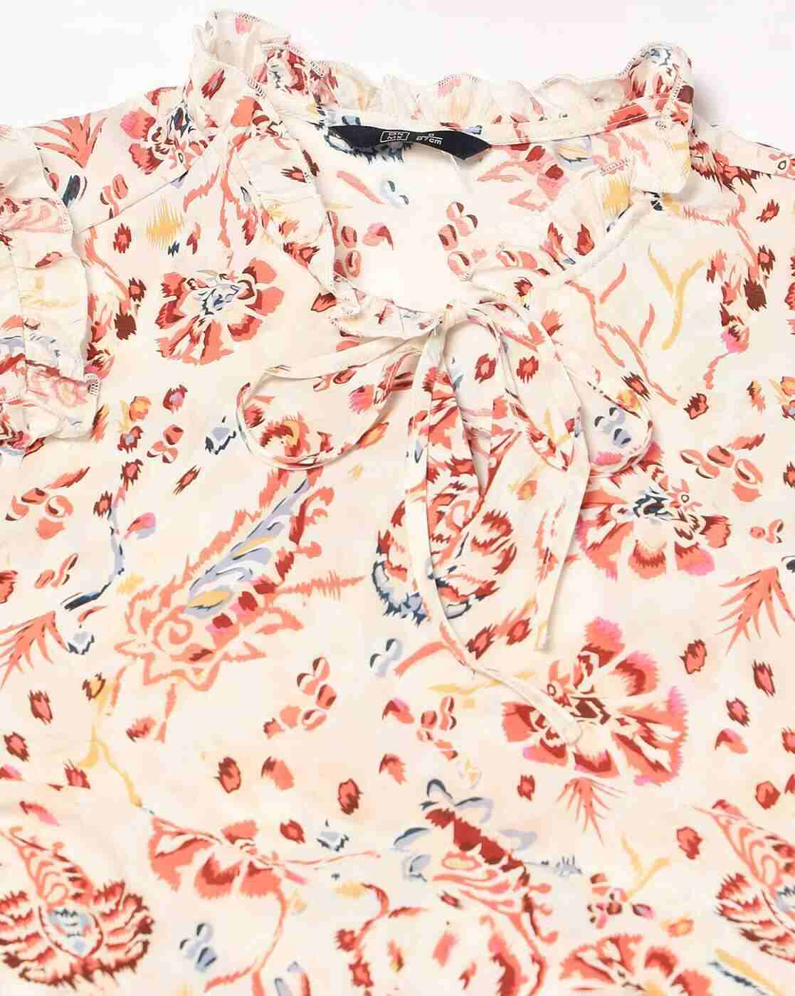 DNMX | Women Floral Print Relaxed Fit Top|4