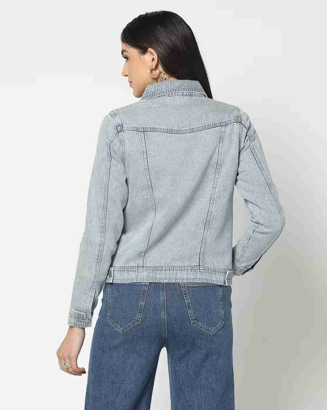 DNMX | Women Lightly Washed Relaxed Fit Jacket|2