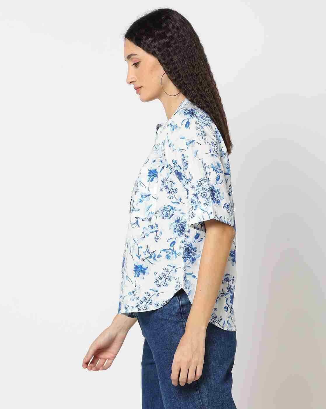 DNMX | Women Floral Print Regular Fit Shirt|1