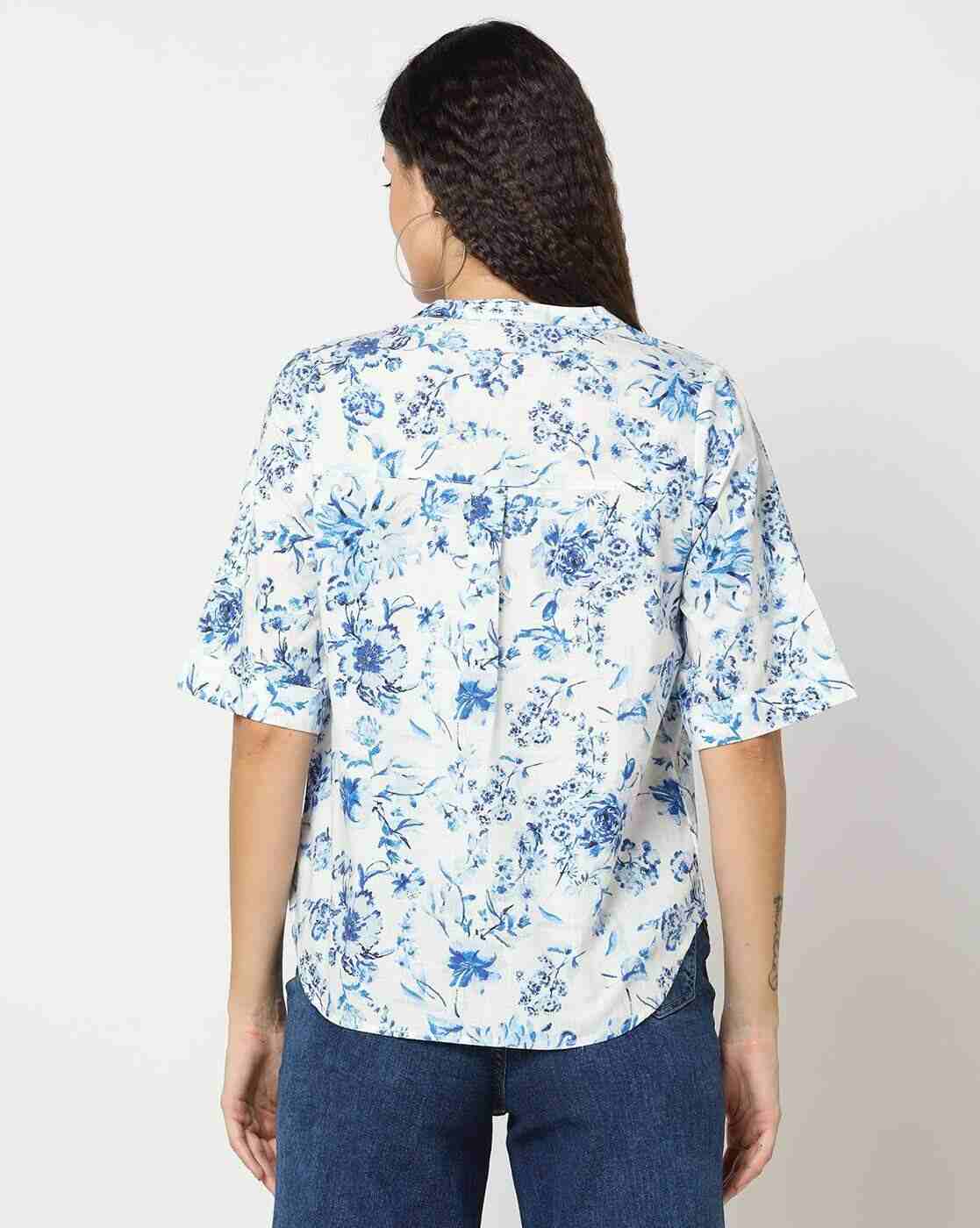 DNMX | Women Floral Print Regular Fit Shirt|2
