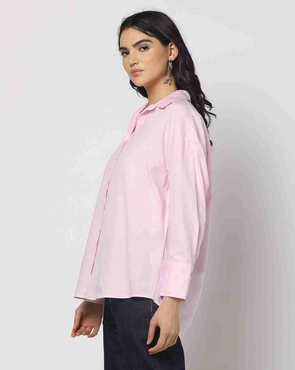 DNMX | Women Loose Fit High-Low Shirt|1